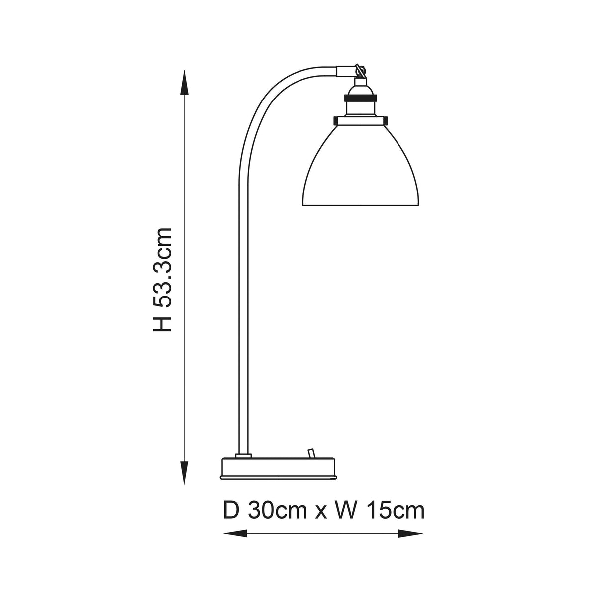 Hansen Brass Table Lamp by Endon Lighting-OB-180926