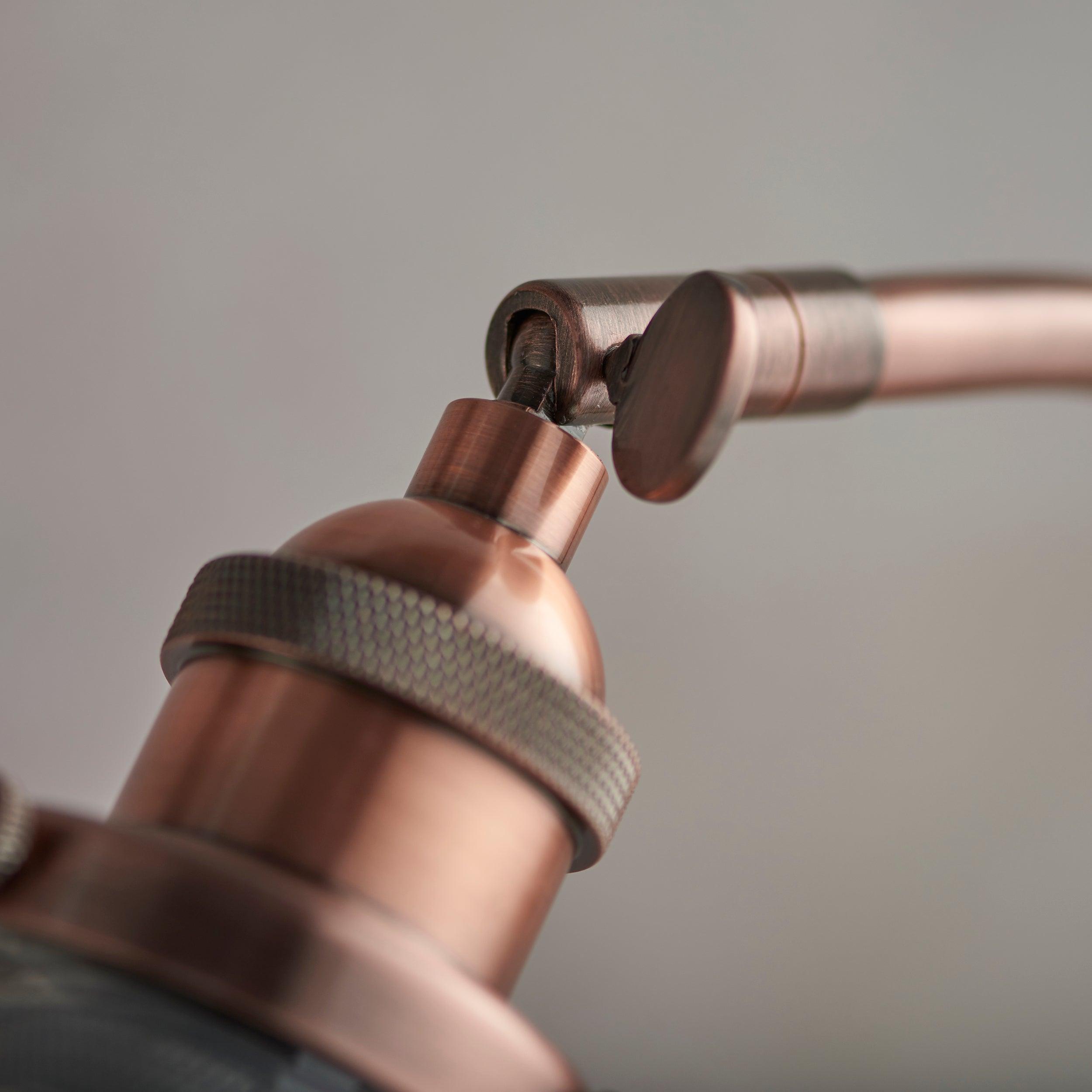 Endon Hansen 1 Light Copper Table Lamp 77861 copper knuckle close-up