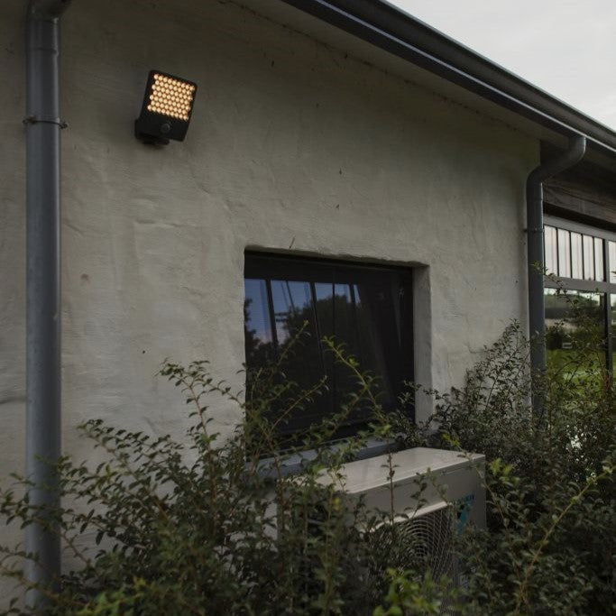 Lutec Atlantis PIR Dark Grey LED Flood Light 23.5W - Warm White