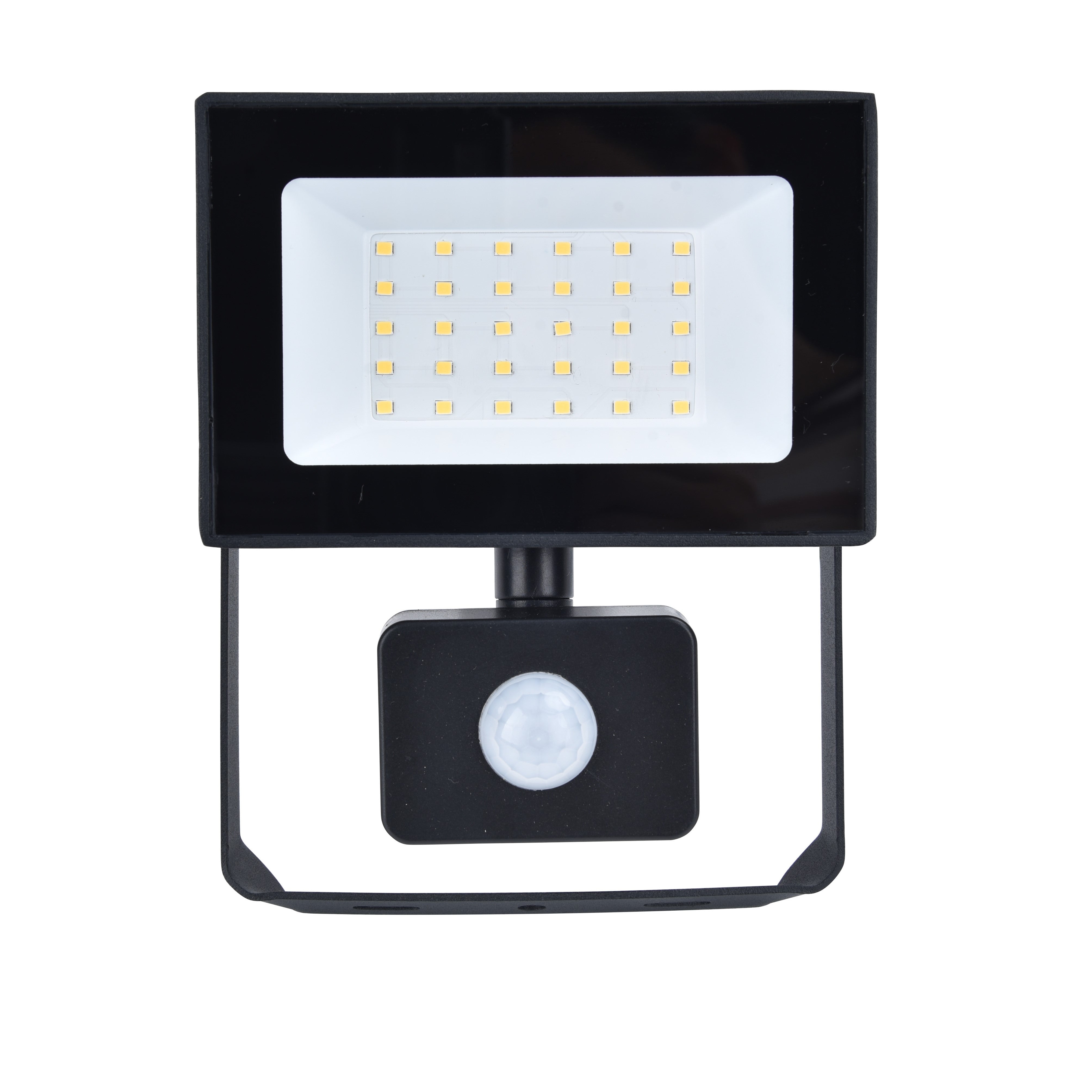 Lutec Halo 20W LED PIR Outdoor Floodlight – Black (IP44)
