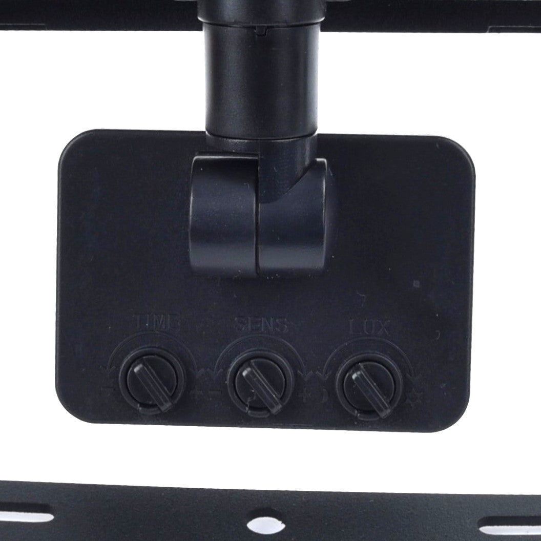 Lutec Halo 50W LED PIR Outdoor Floodlight – Black (IP44) — side profile