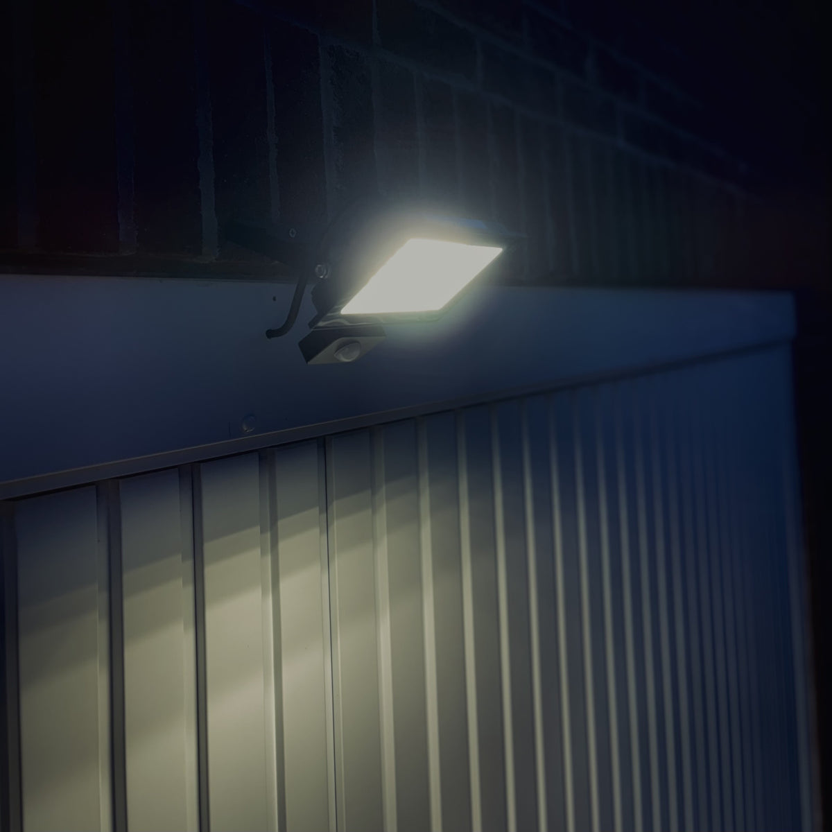 Lutec Halo 50W LED PIR Outdoor Floodlight – Black (IP44) — alternate view