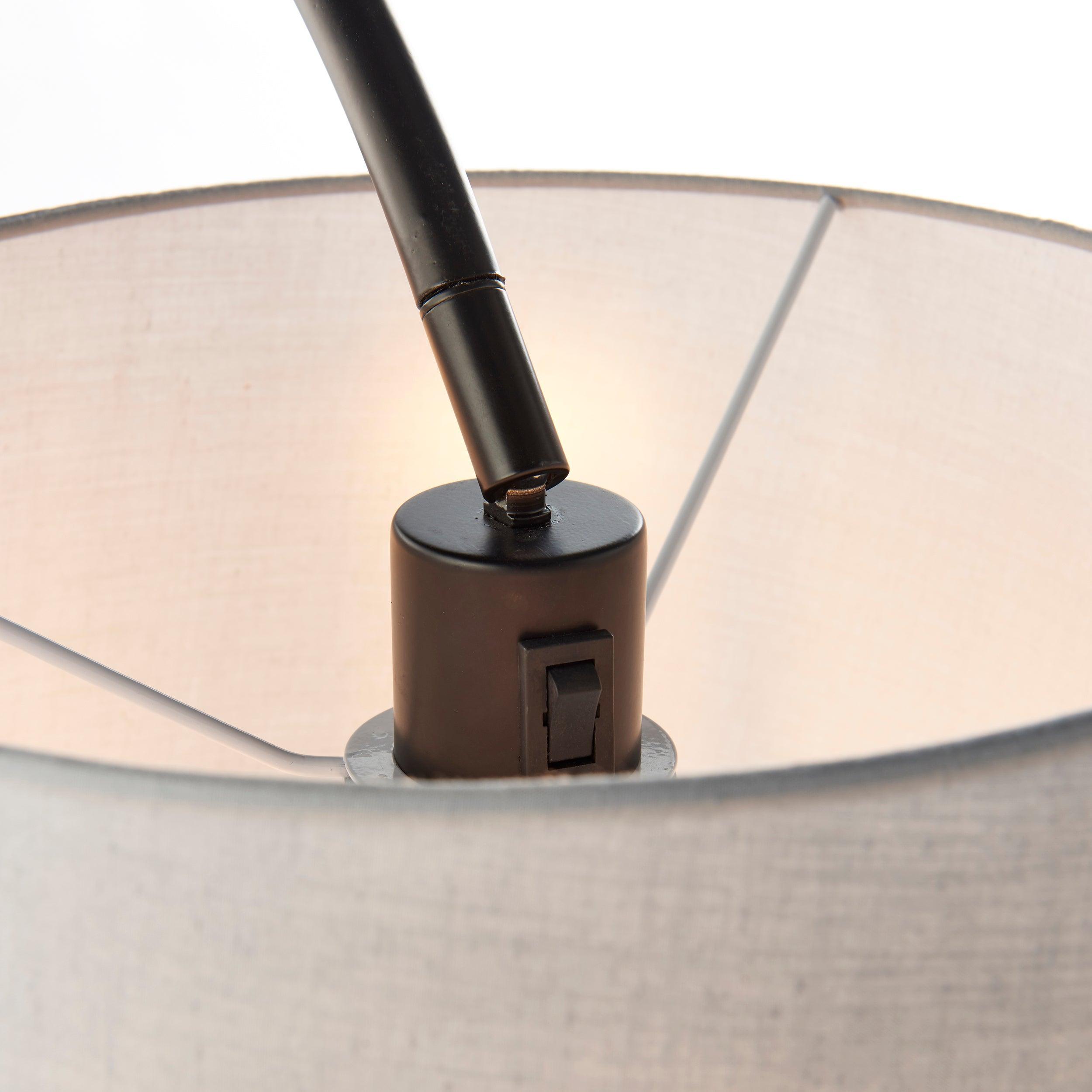 Carlson Black Modern Floor Lamp-OPEN-BOX-50-040626