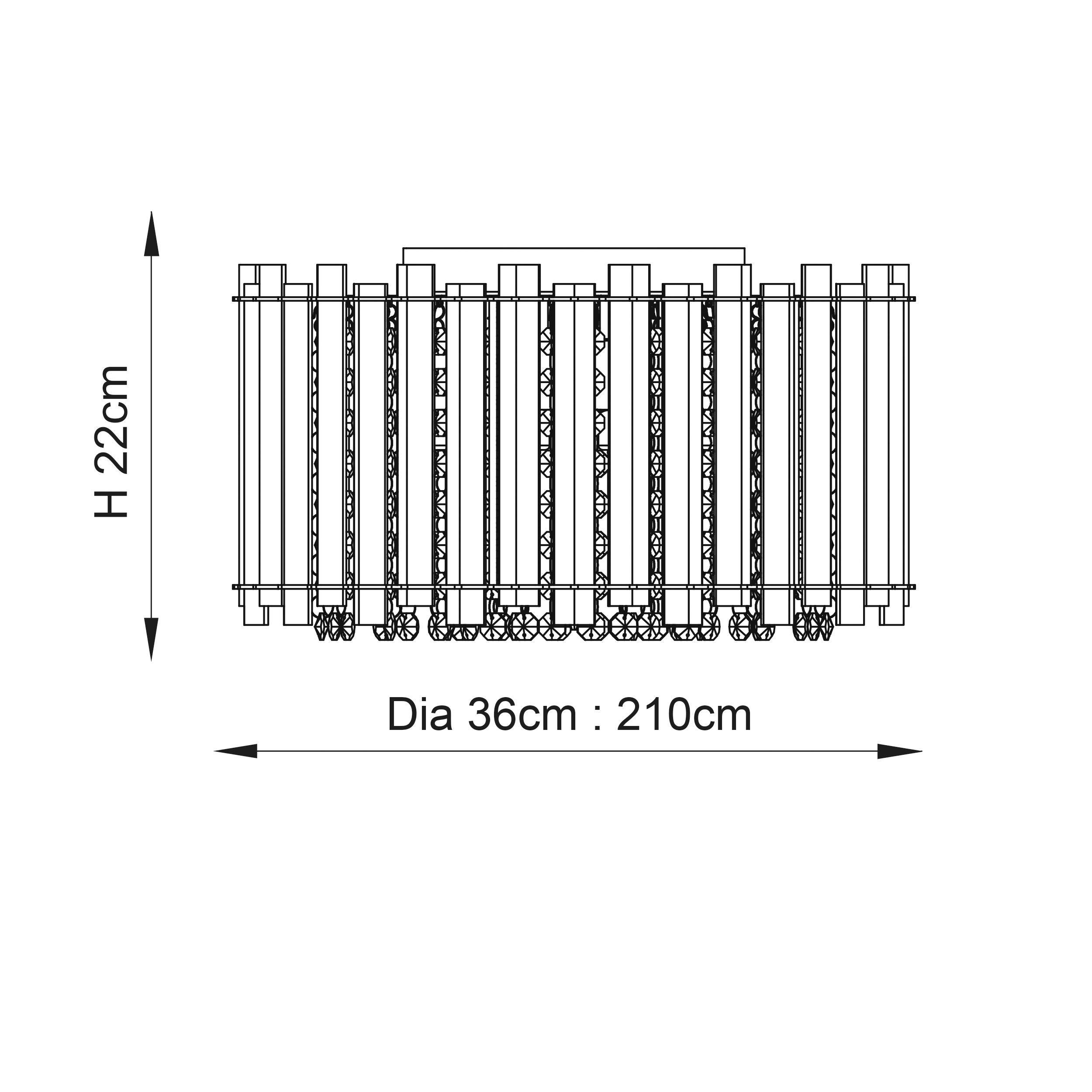 Endon Hanna 4 Light Flush Polished Chrome Ceiling Light Hallway dimmable image 2