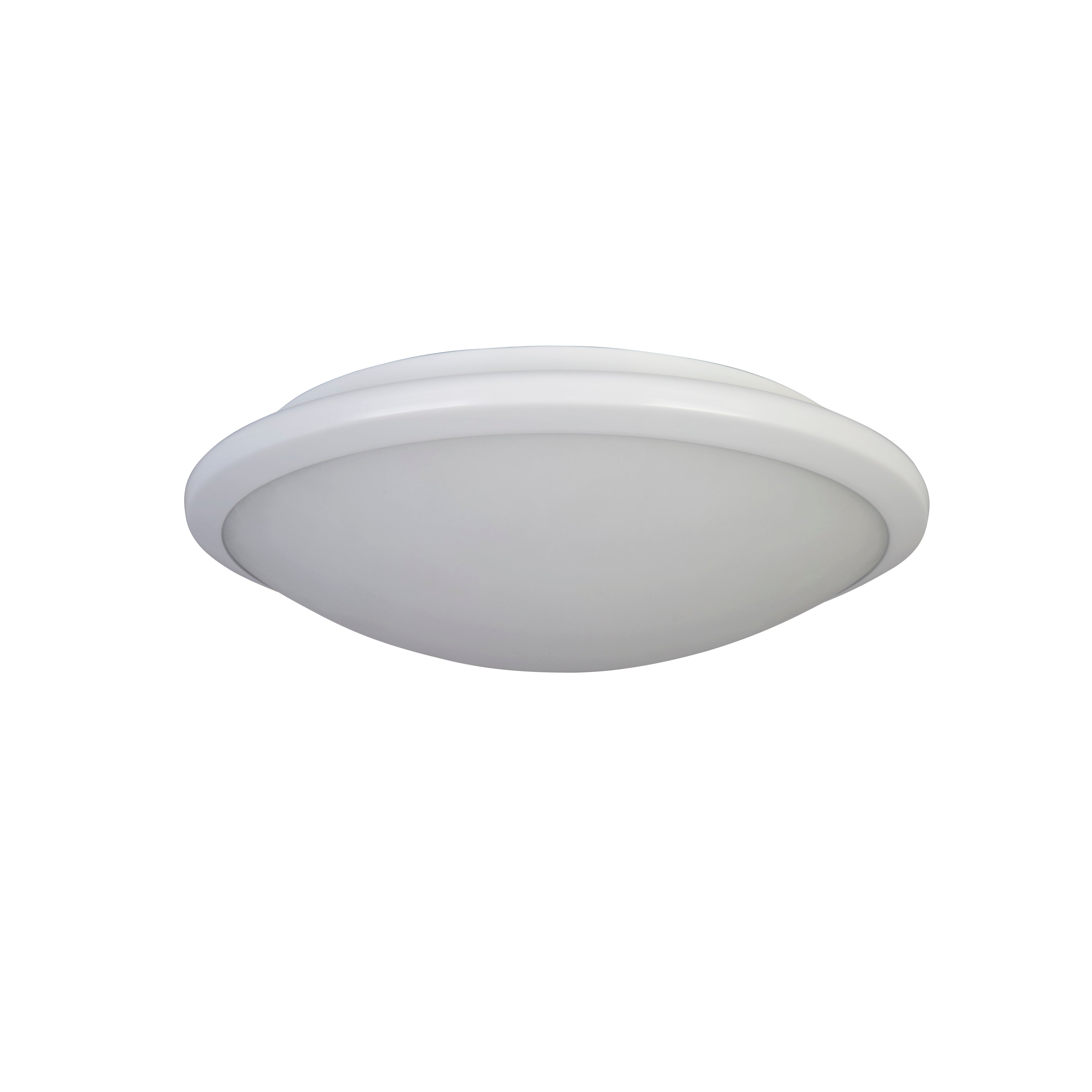 Searchlight Knutsford Flush - White & Frosted Glass
