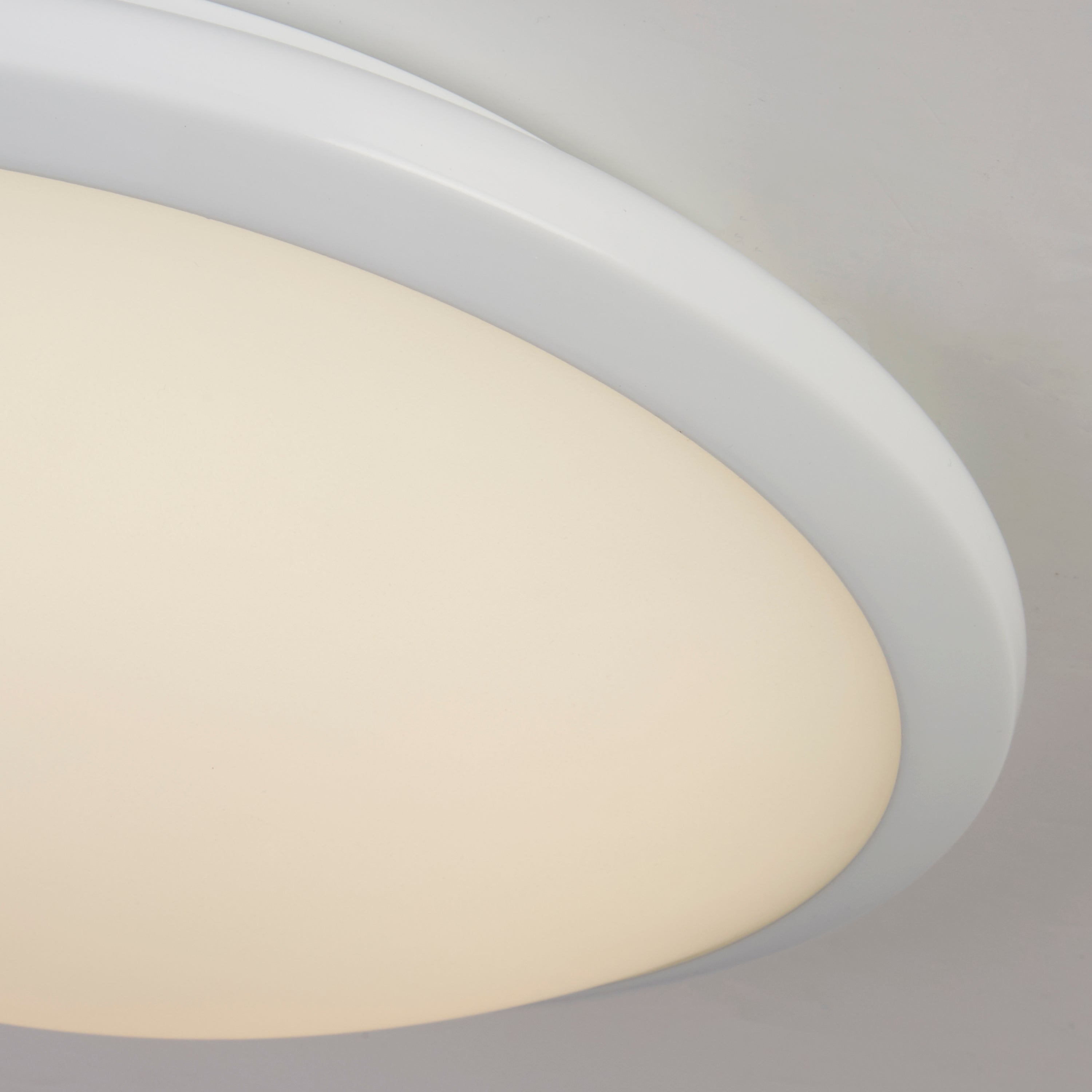 Searchlight Knutsford Flush - White & Frosted Glass
