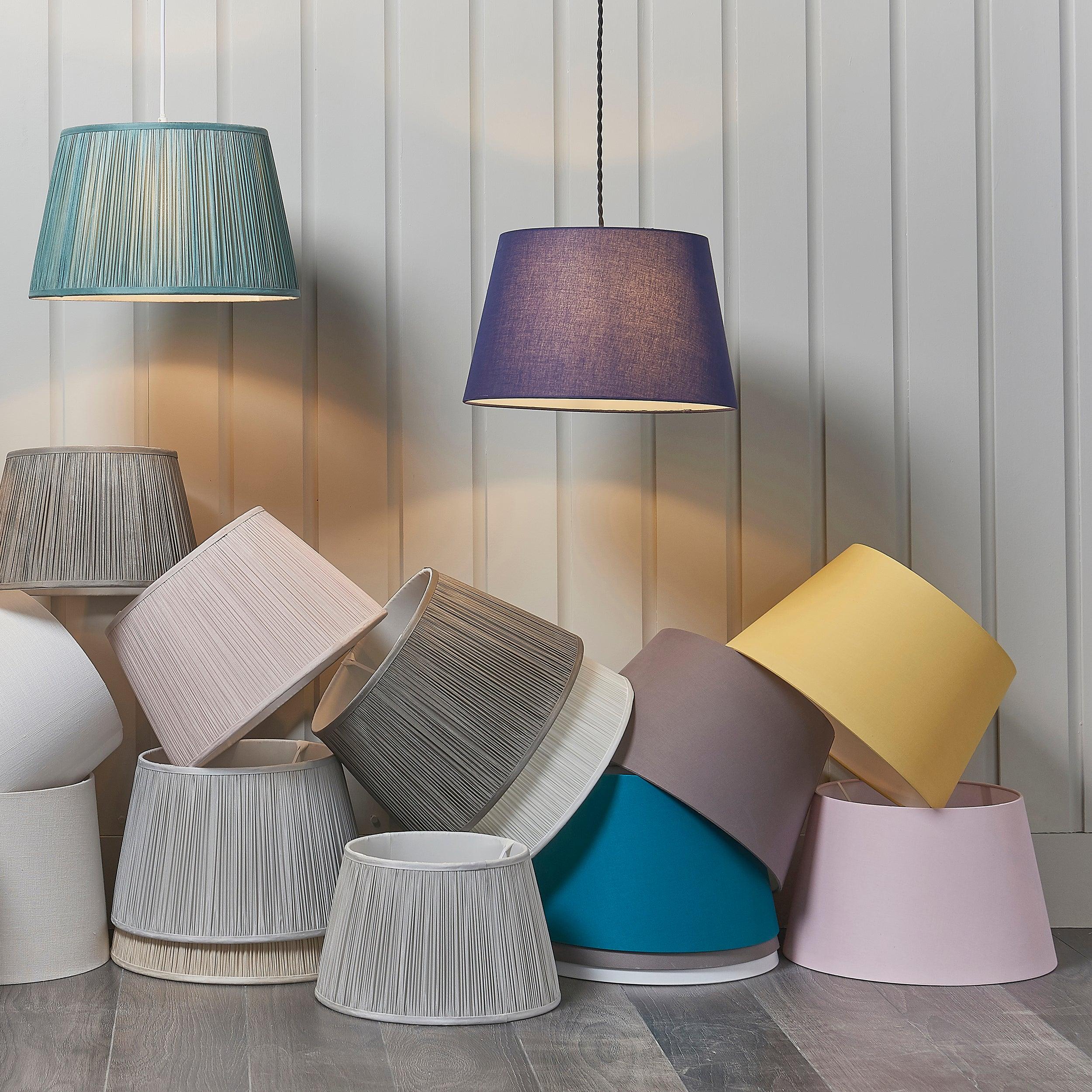 Endon Mia 14 Inch Vintage Natural Linen Lamp Shade-clearance