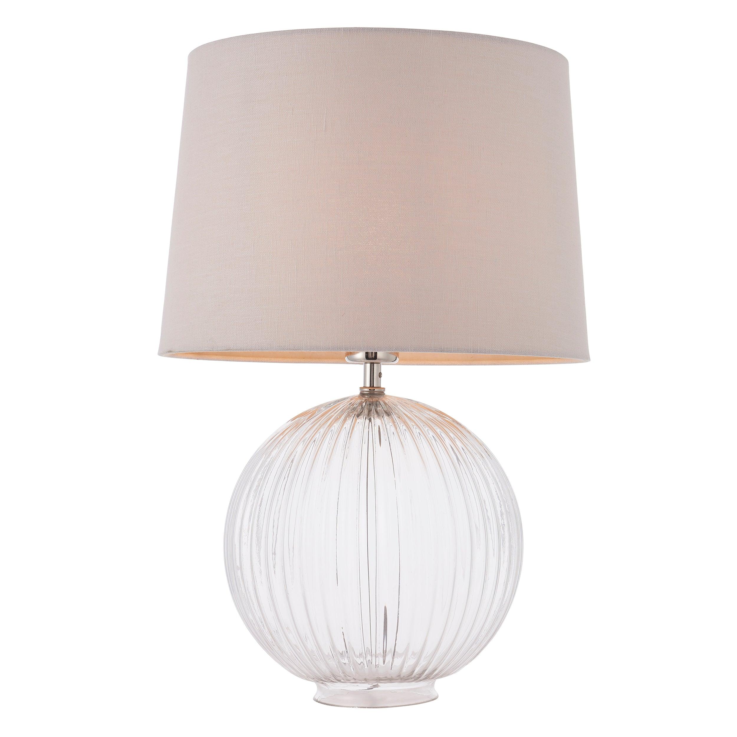 Endon Mia 14 Inch Vintage Natural Linen Lamp Shade-clearance