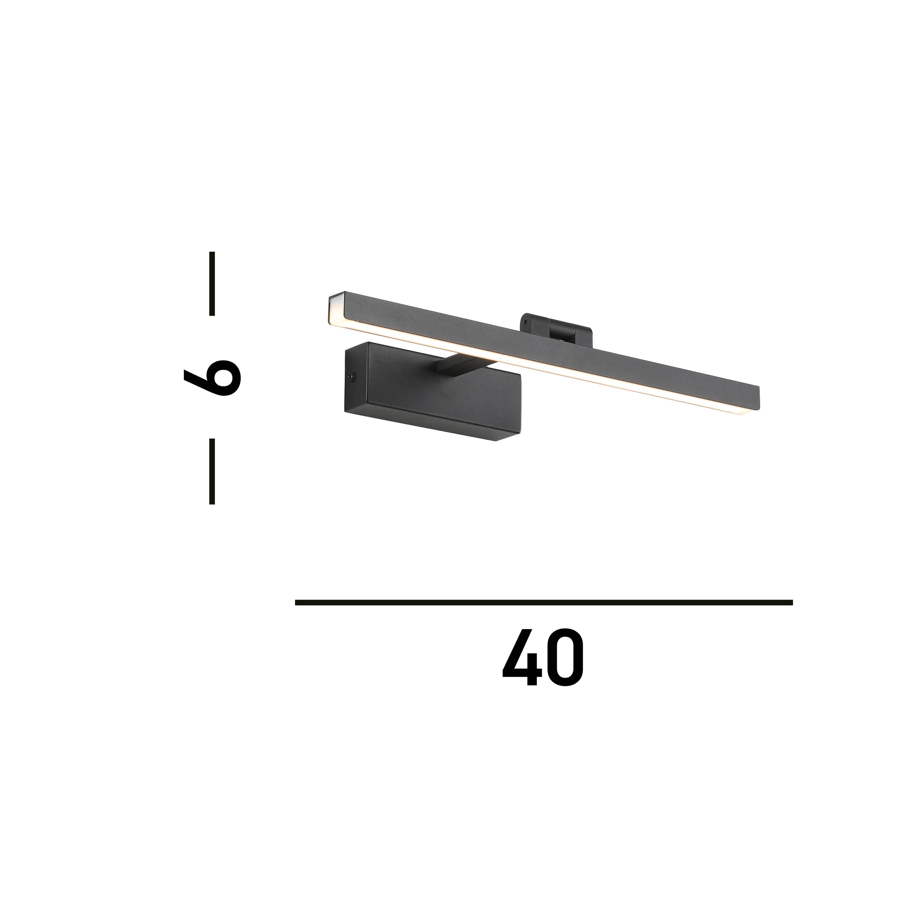 Searchlight Corfu Black LED Picture Light