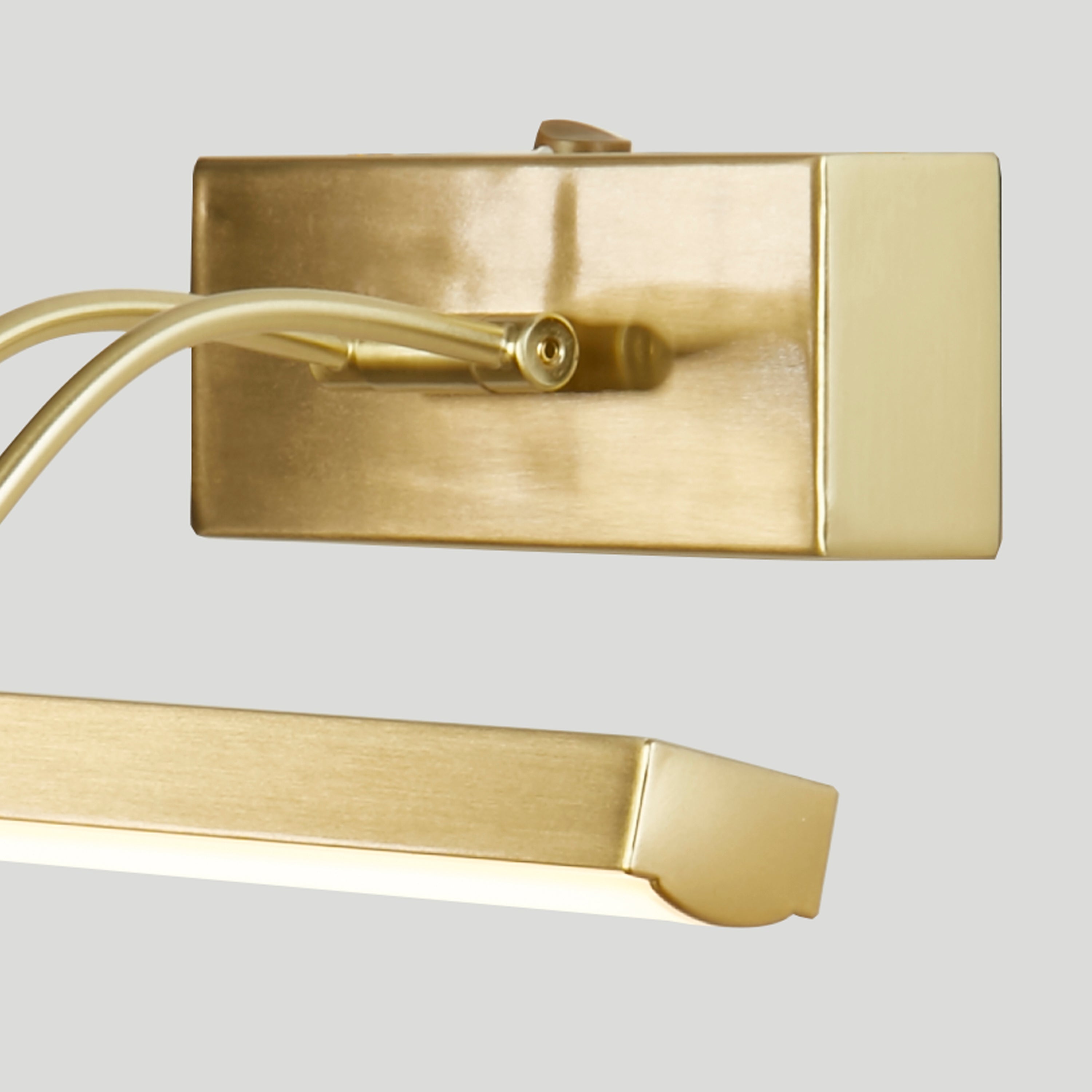 Searchlight Rhodes Brass LED Picture Light - 40cm