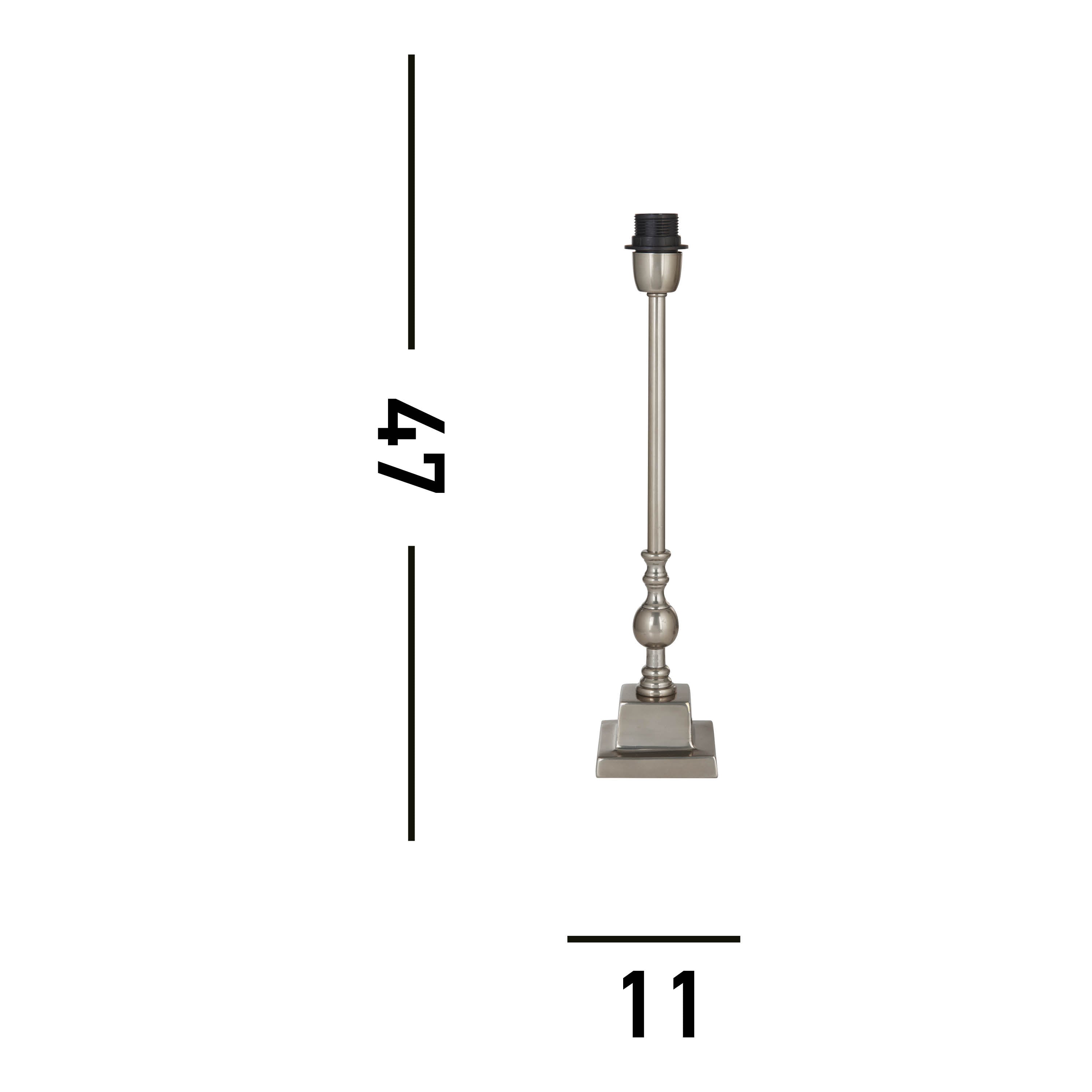 Base Only - Whitby Table Lamp - Chrome Metal