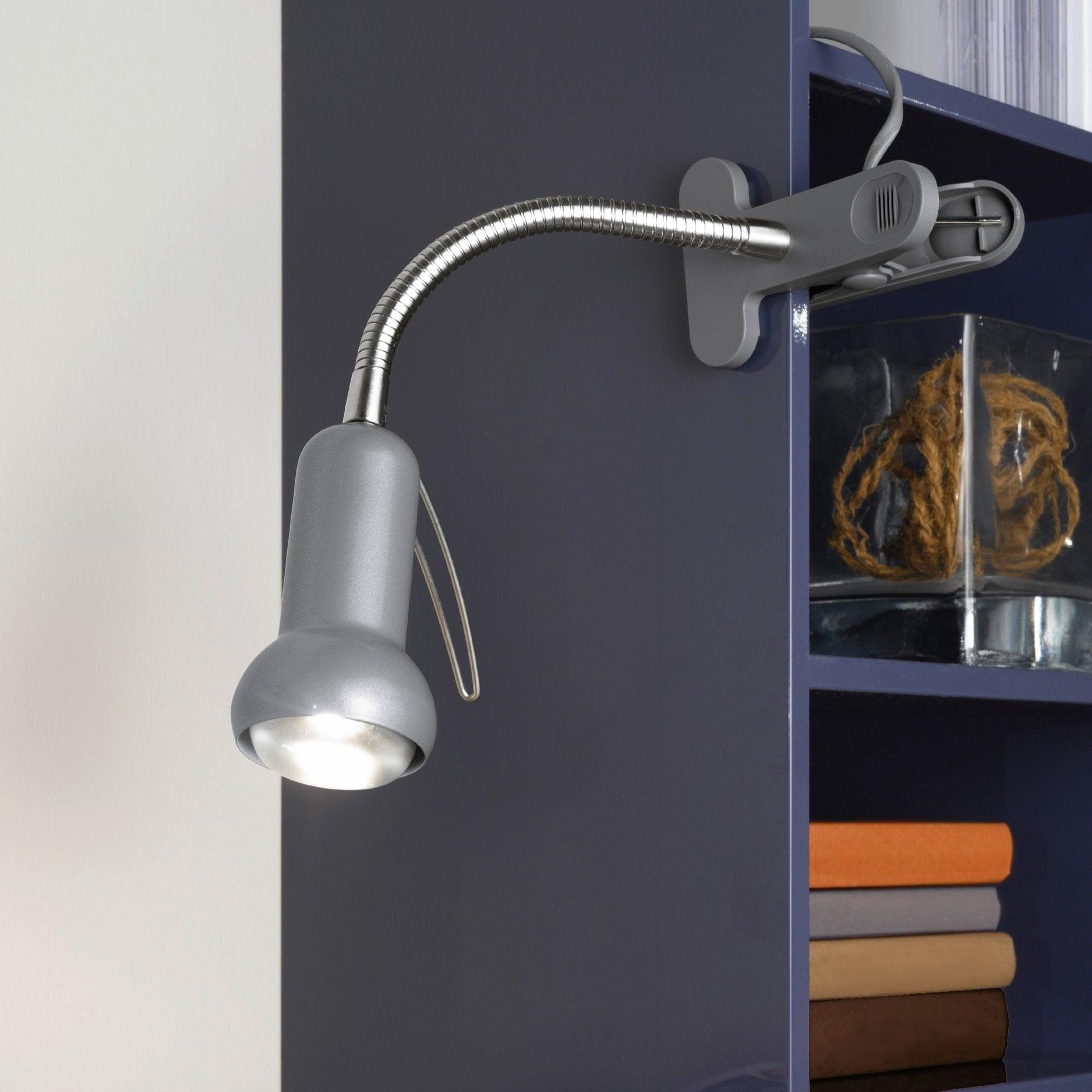 eglo fabio silver table clamp task lamp