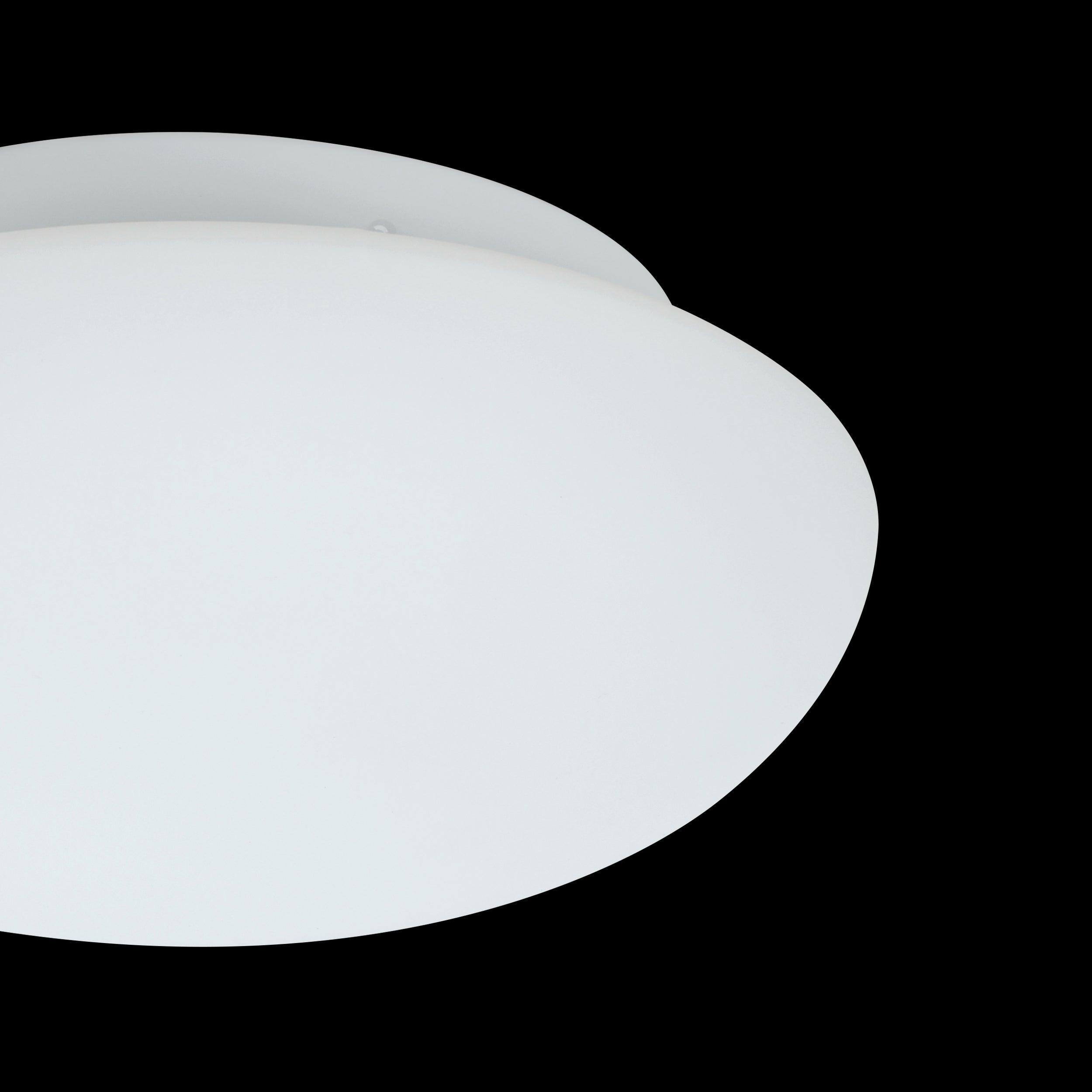 eglo ella white opal glass flush ceiling light 28cm Kitchen Lighting Close Up