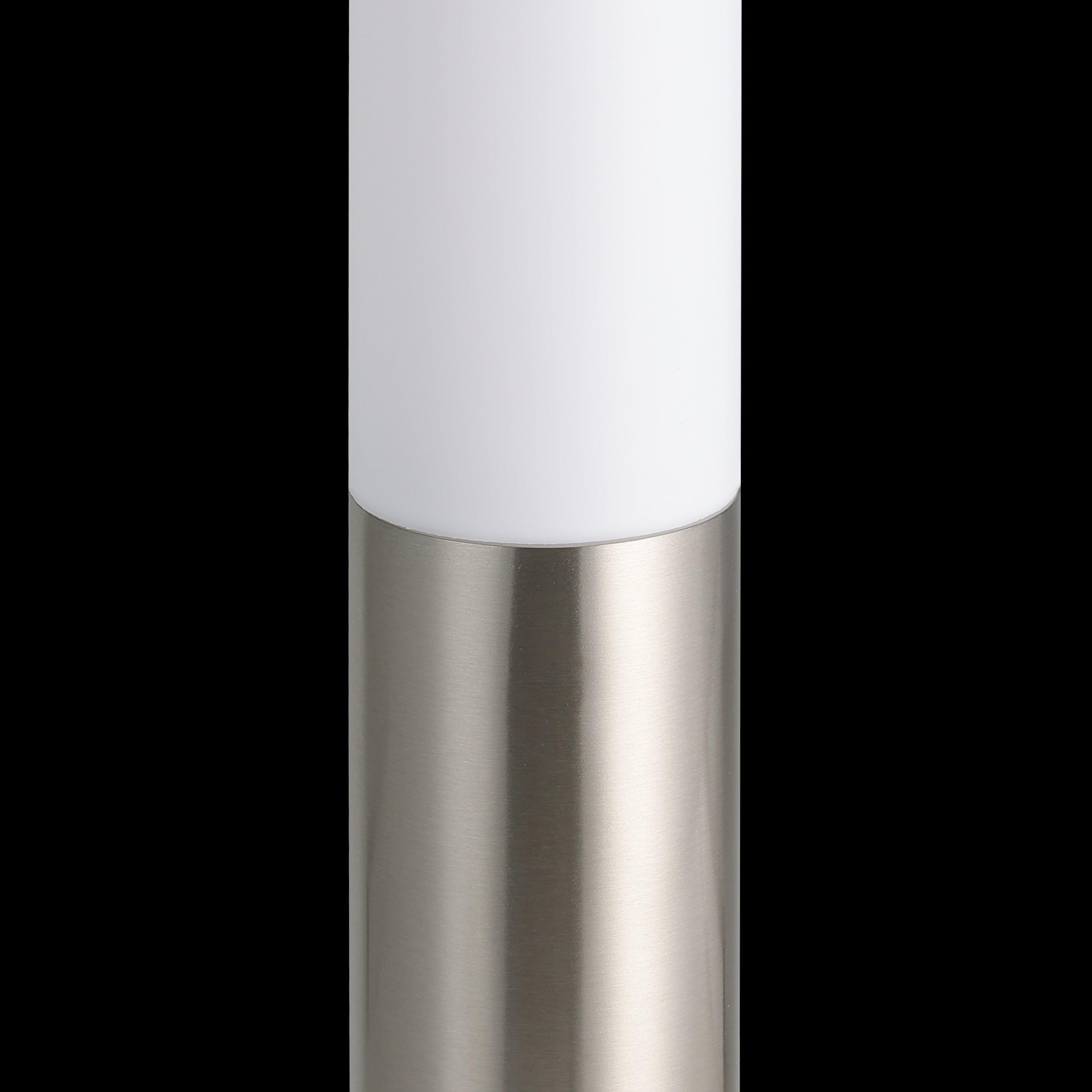eglo helsinki silver outdoor ip65 post light 45cm Hallway Lighting Close up