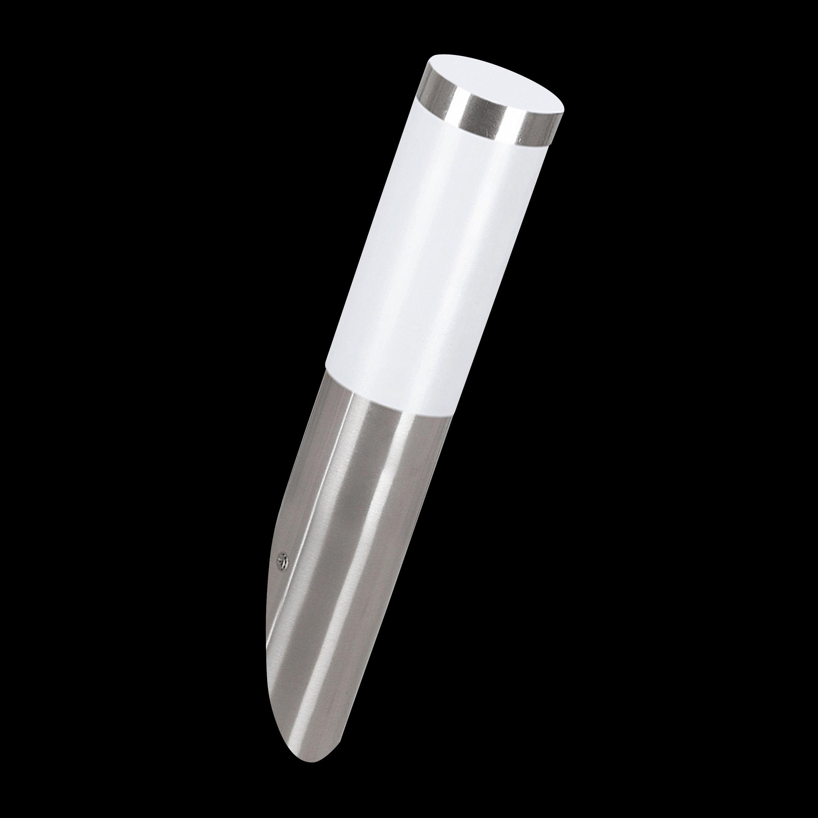 eglo helsinki ip55 stainless steel outdoor wall light living room close up