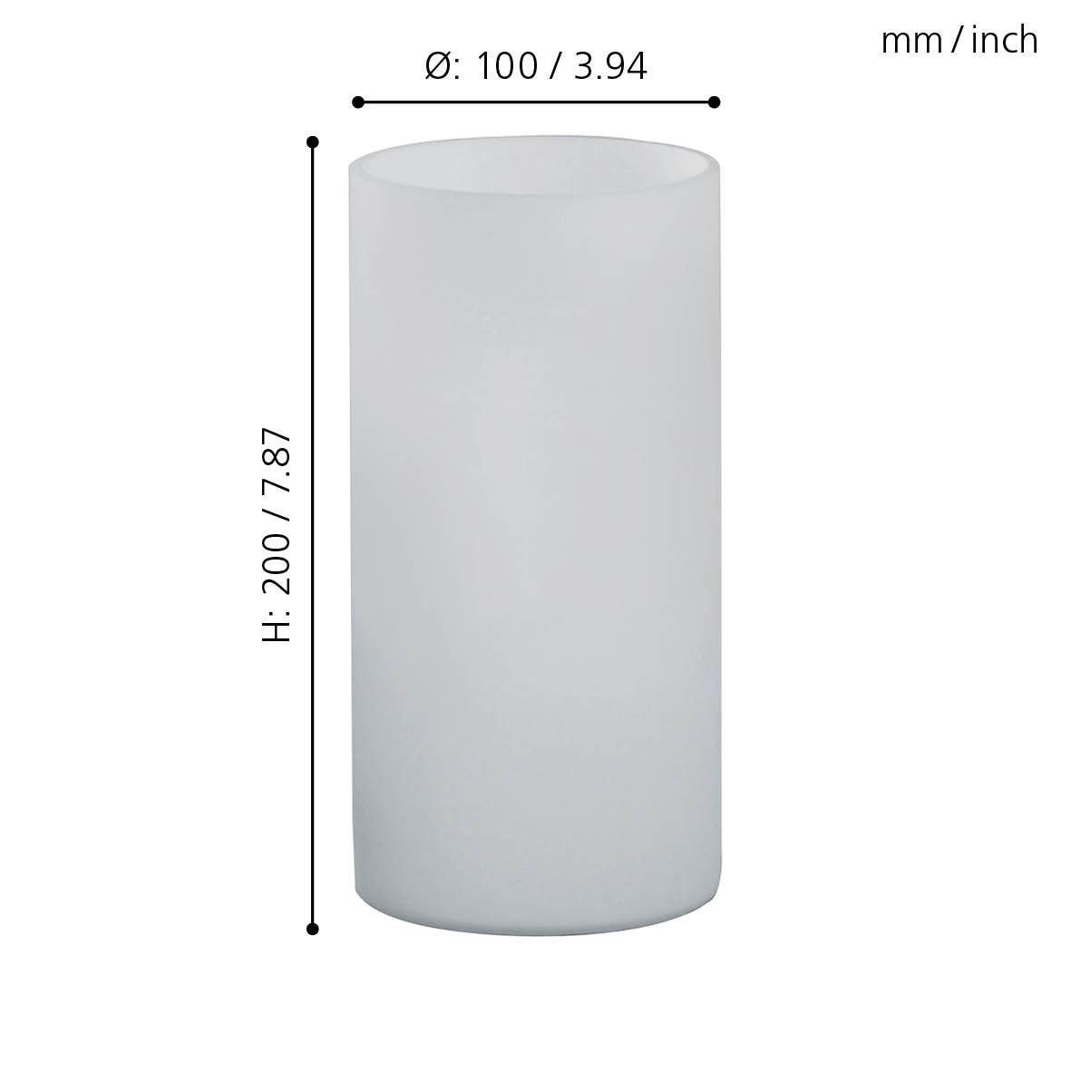 eglo geo opal glass cylinder table lamp kitchen lighting