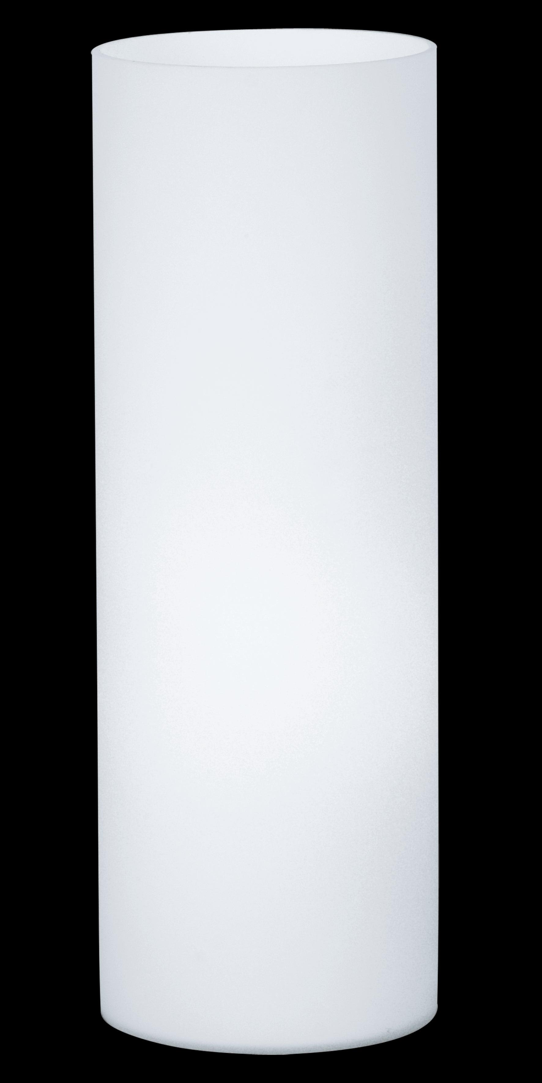 eglo geo opal glass cylinder table lamp 35cm living room image