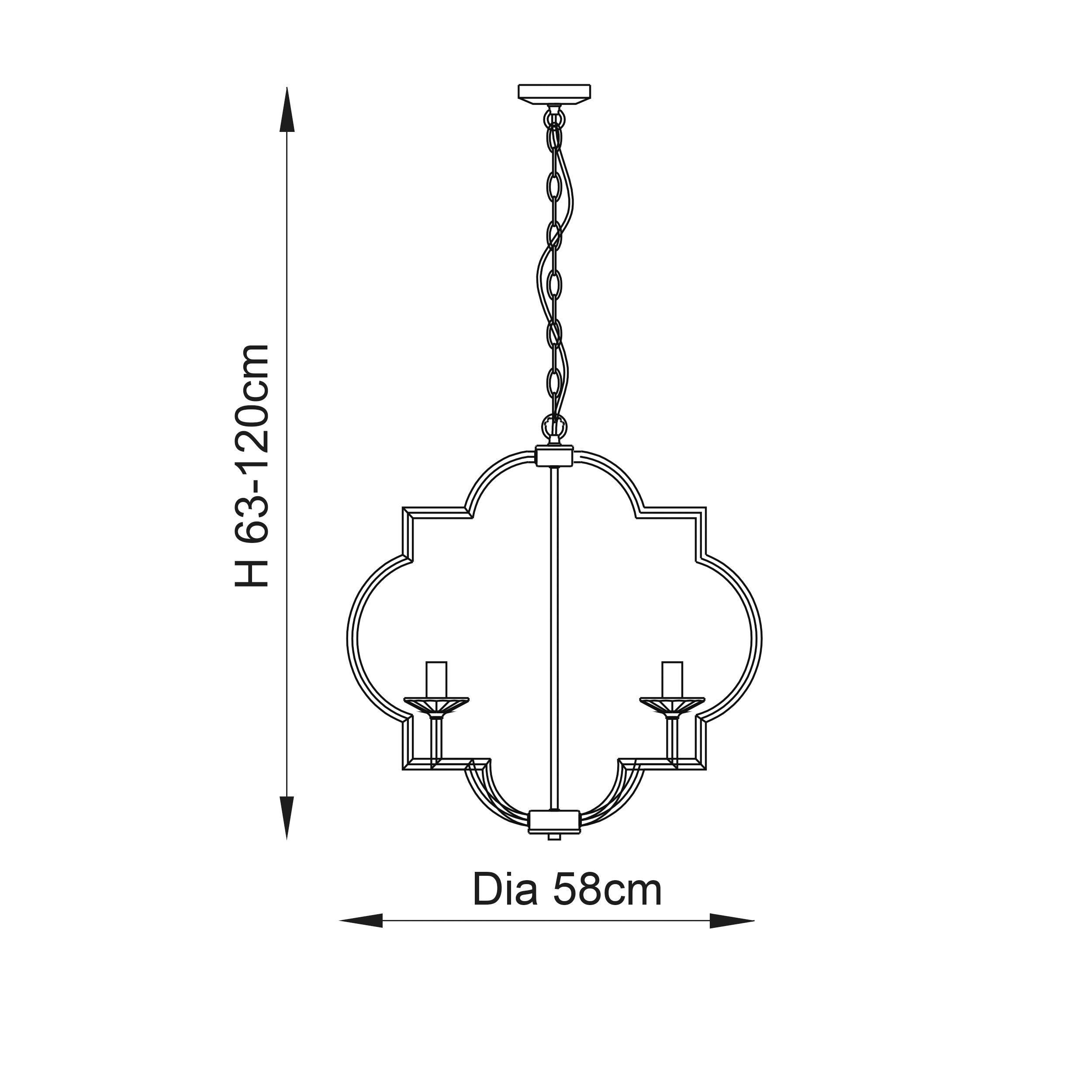 Endon Garland 4 Light Polished Nickel Ceiling Pendant-Ceiling Pendant Lights-Endon Lighting Hallway Lighting Close upTiffany Lighting Direct