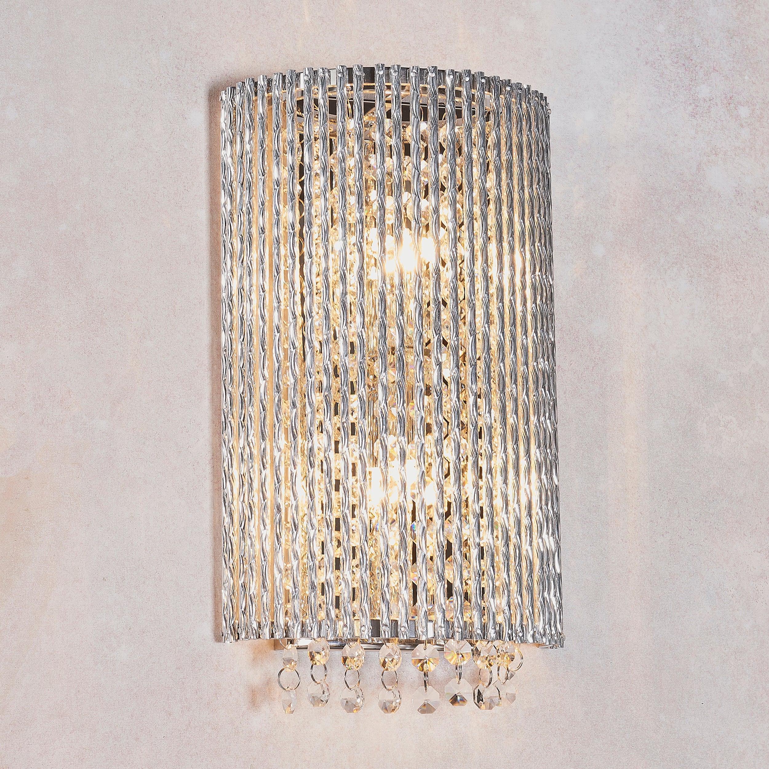 galina 2lt wall light by Endon Lighting Living room close up image