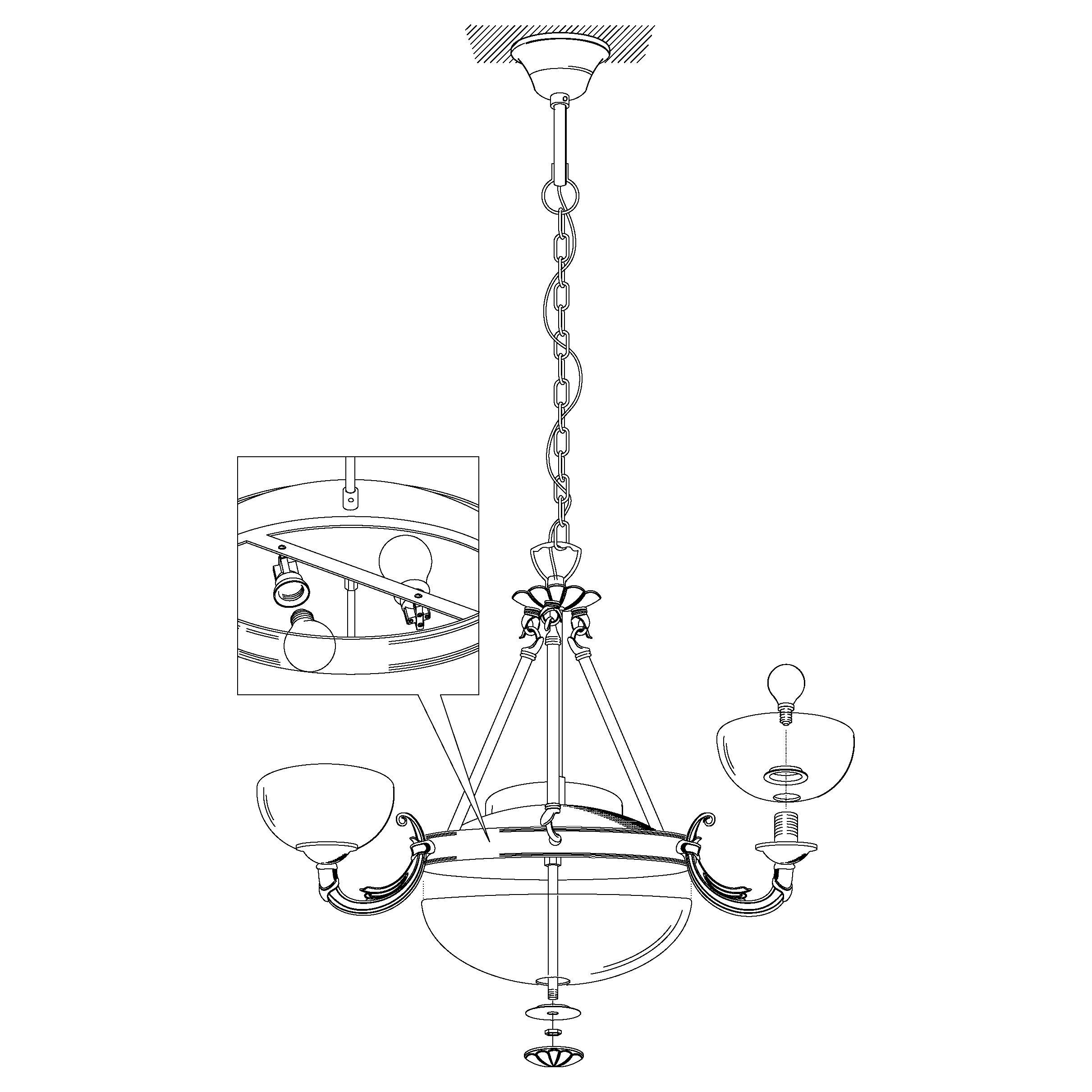eglo savoy 3 light bronze and white glass ceiling pendant kitchen lighting