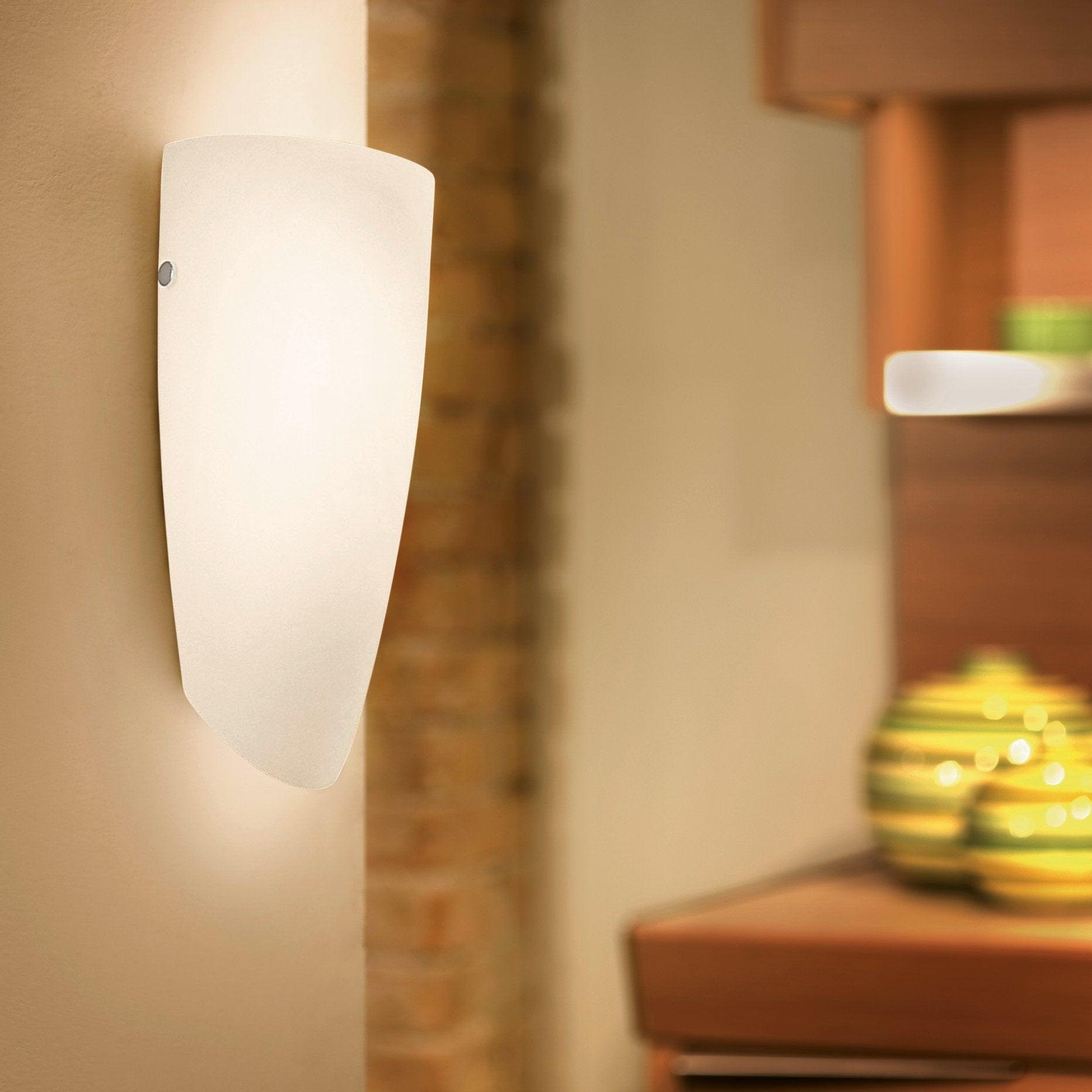 eglo nemo opal glass wall light