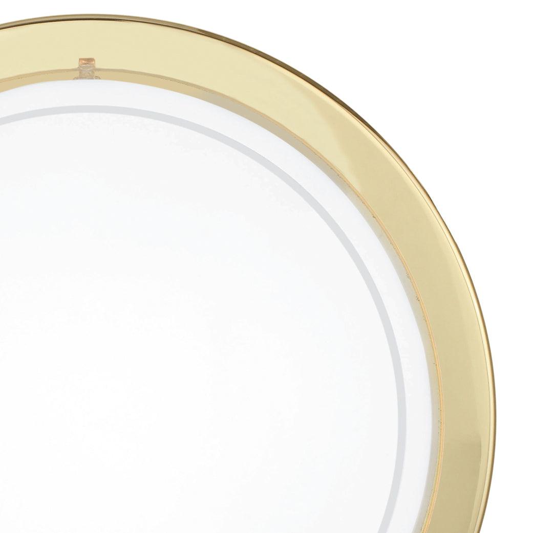 eglo planet 1 round brass flush ceiling light living room close up