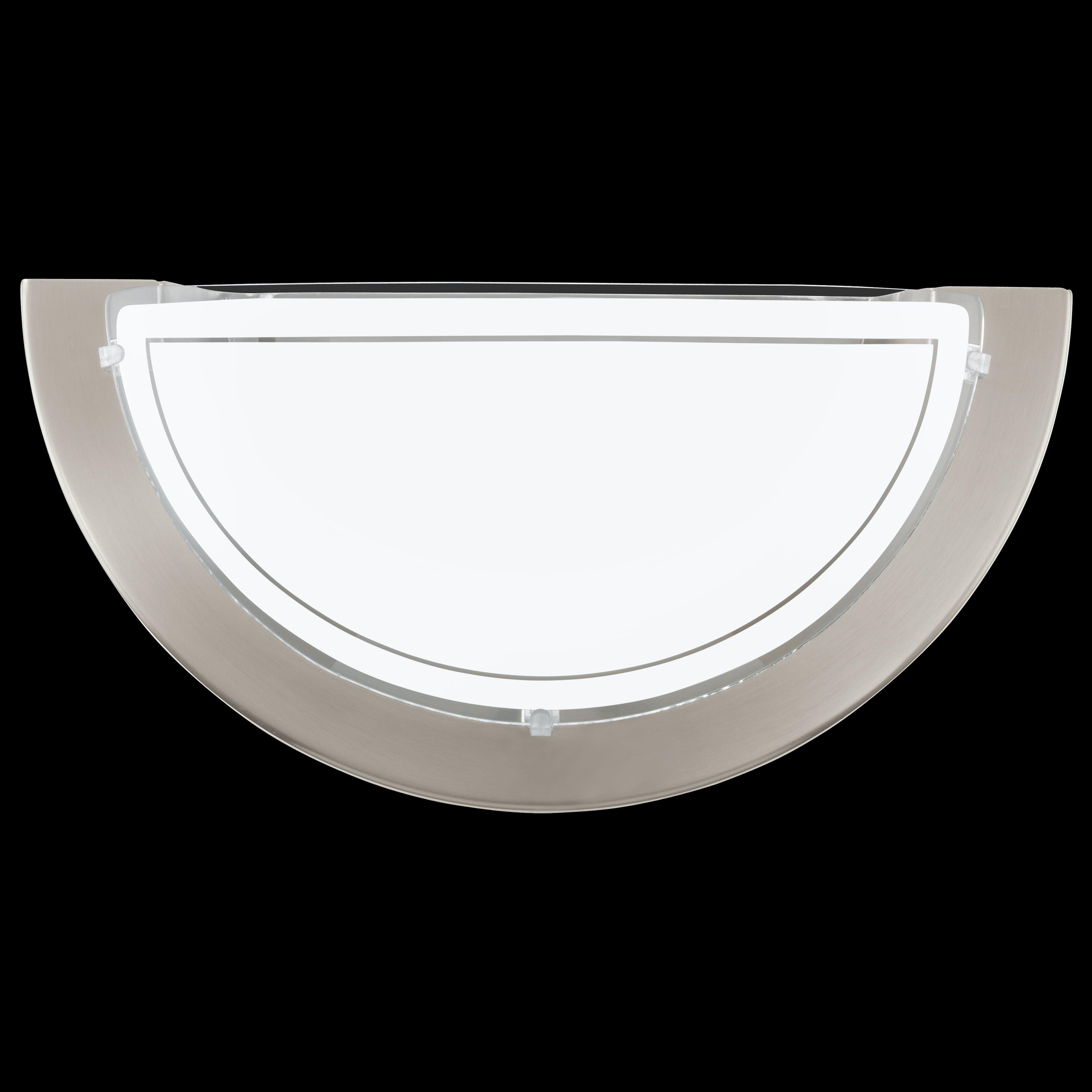 eglo planet 1 nickel white painted glass wall light living room image