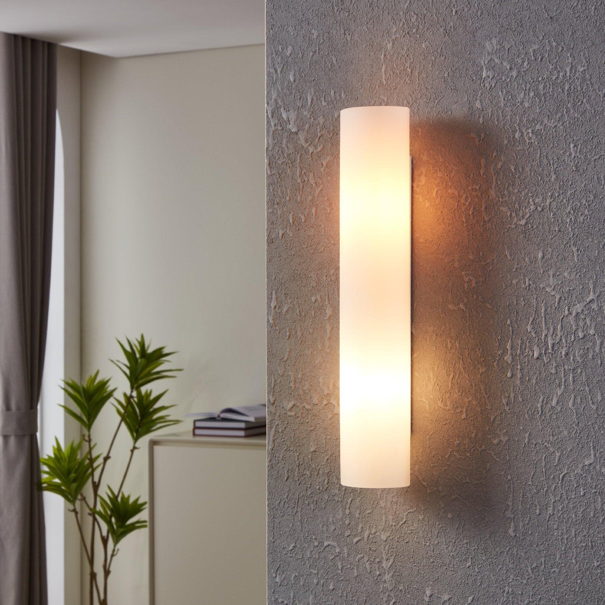eglo zola opal glass wall light