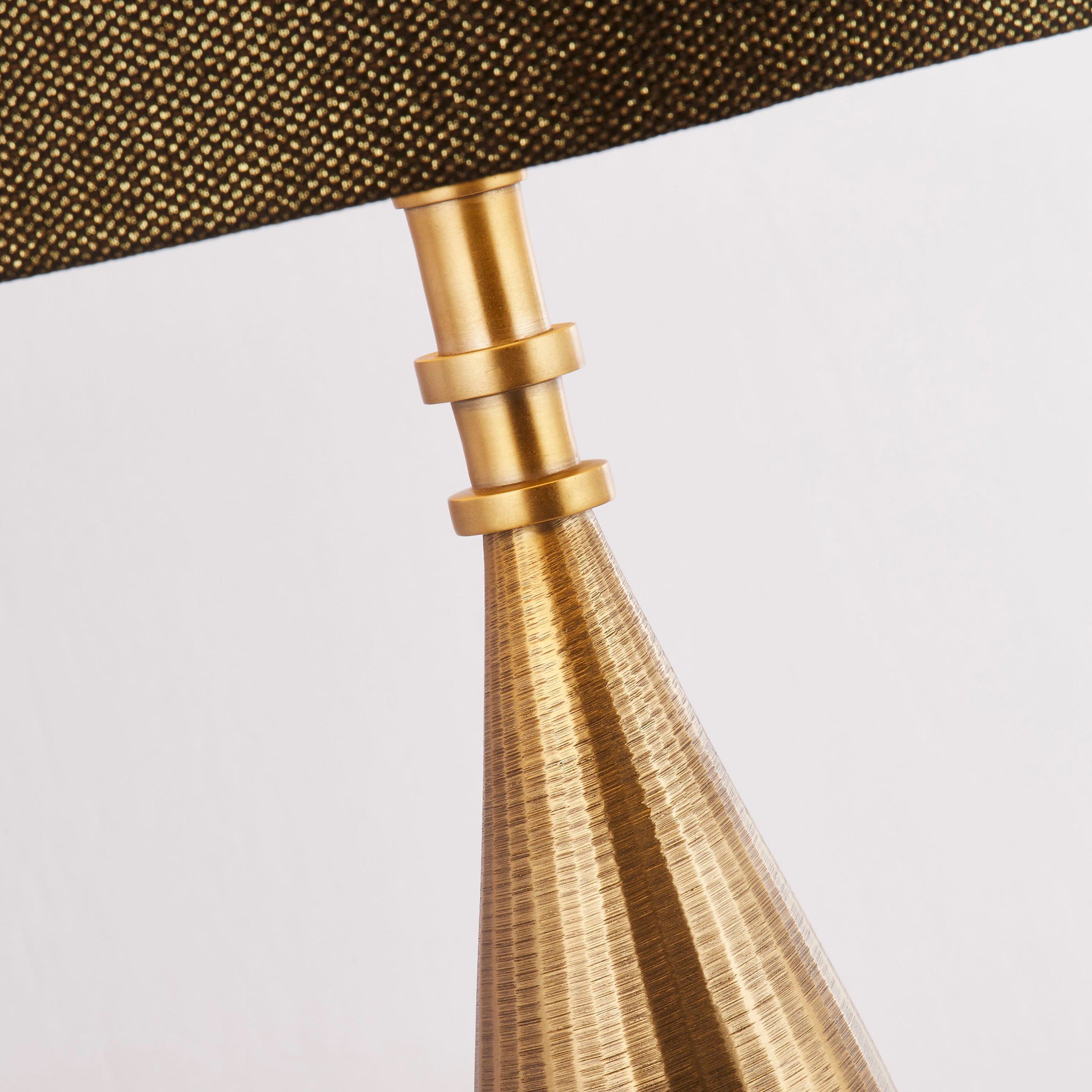 Base Only - Rye Table Lamp - Antique Brass Metal