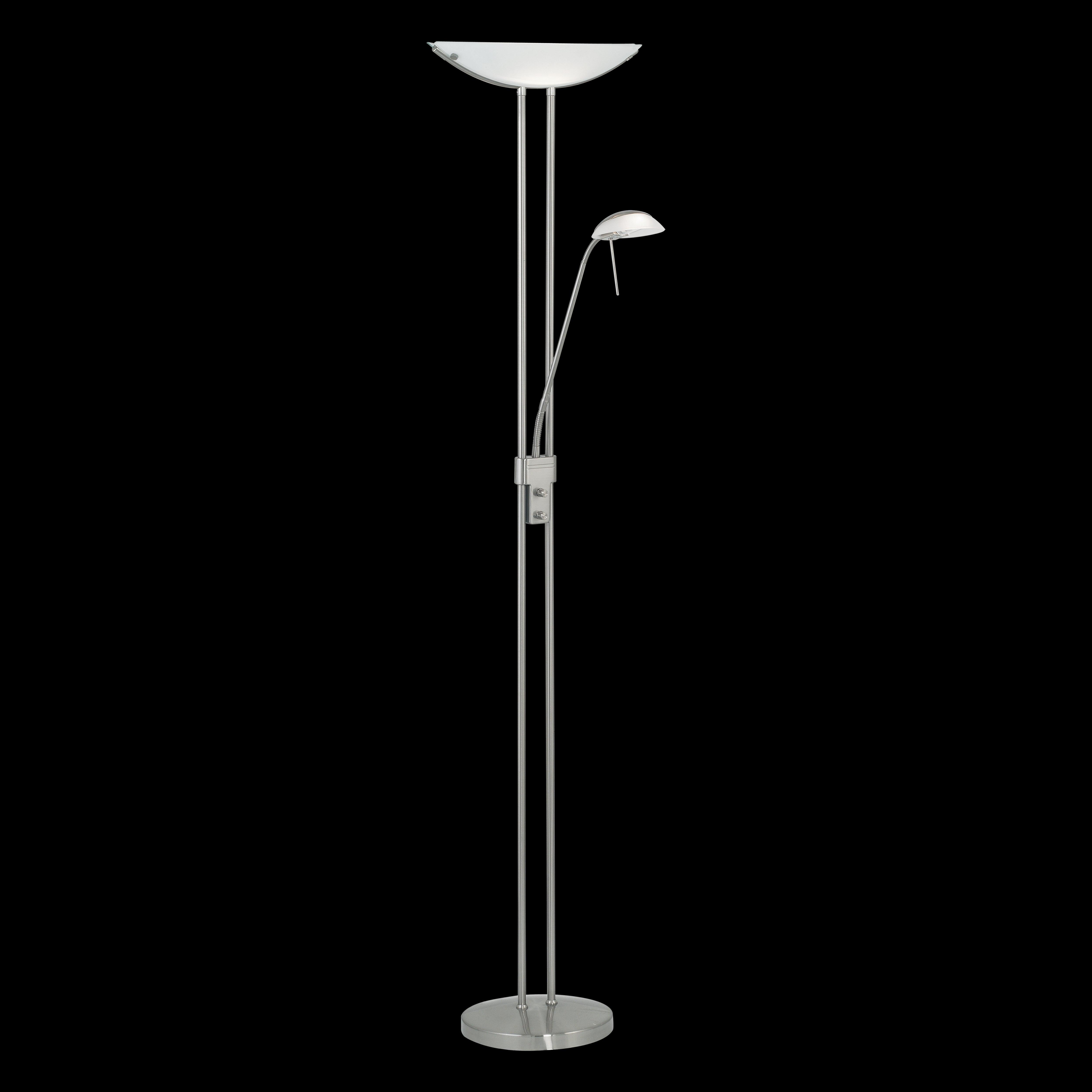 eglo baya nickel mother child floor lamp kitchen lighting