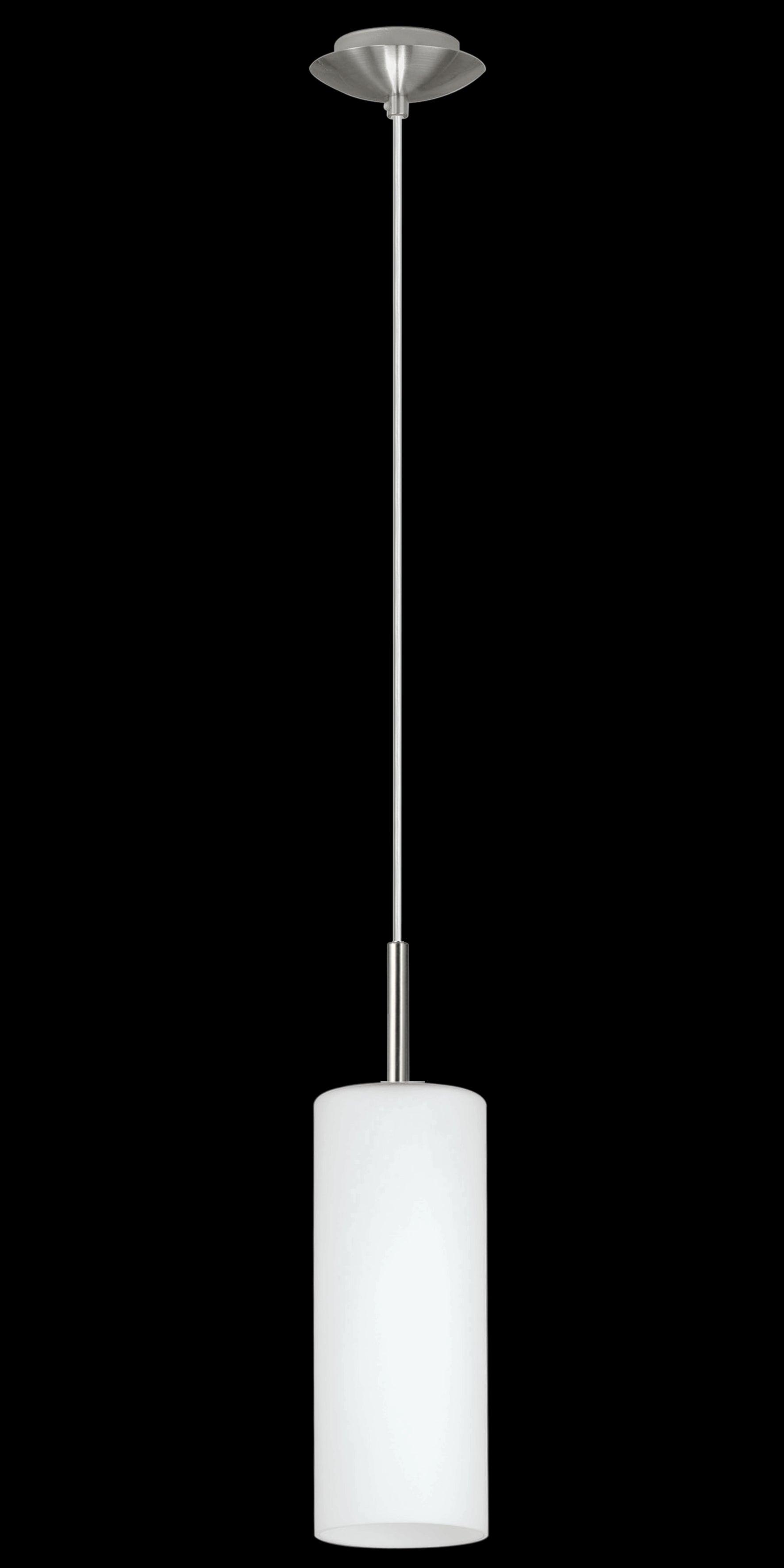 eglo troy 3 white satin glass nickel ceiling pendant living room image