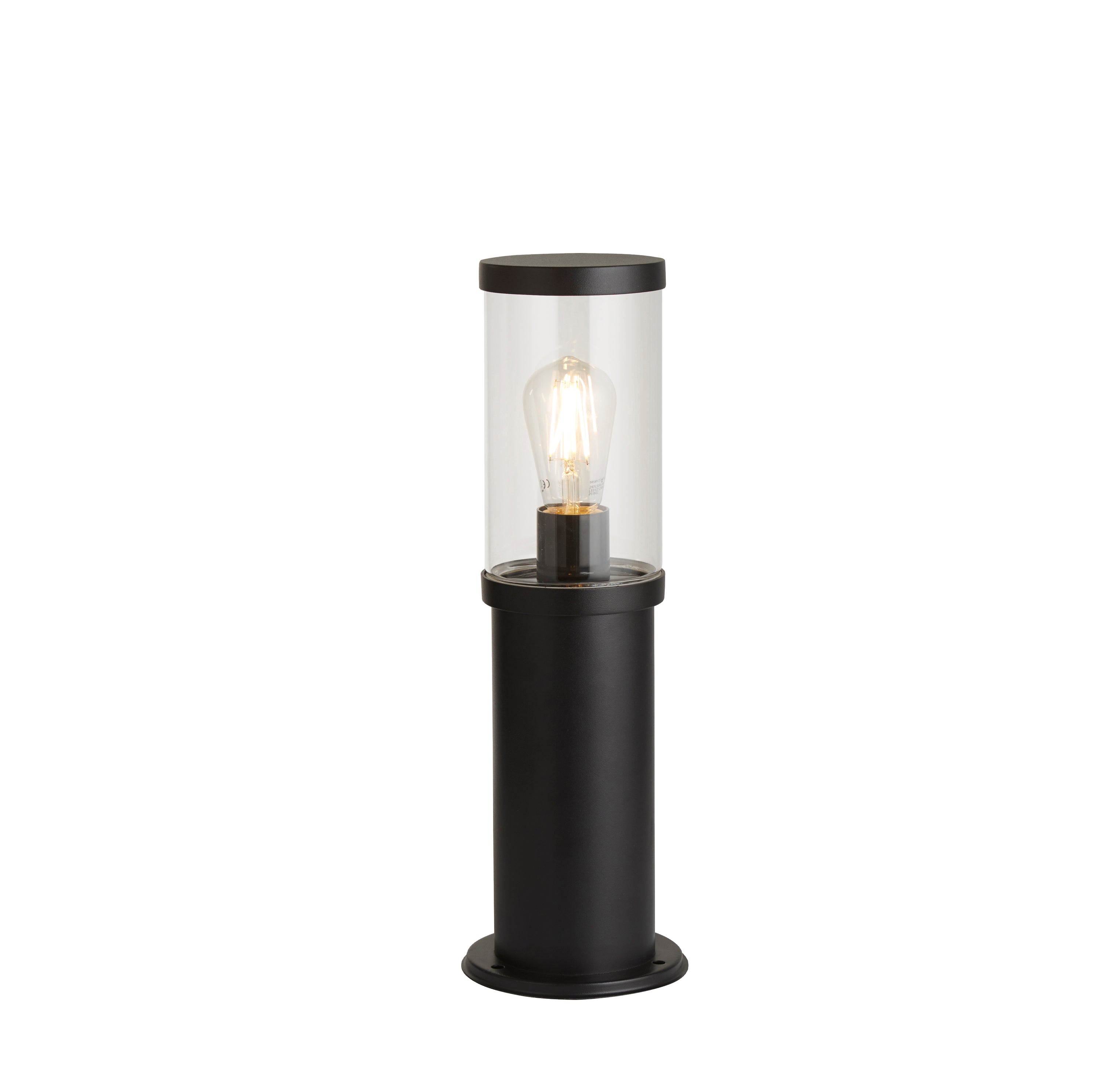 Searchlight Bakerloo Black Outdoor Black Bollard - 45cm