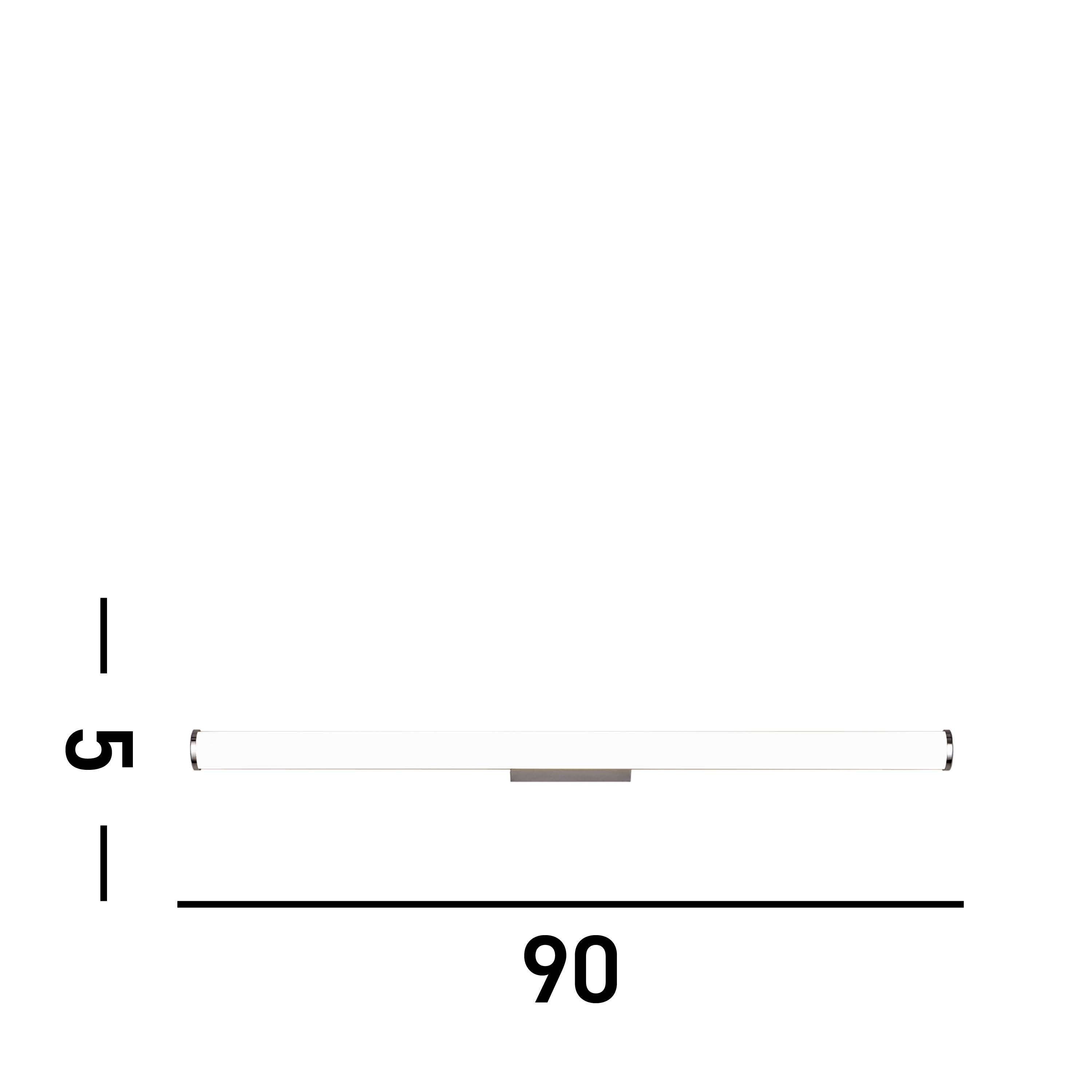 Searchlight Veritas Bathroom Chrome Wall or Ceiling Light