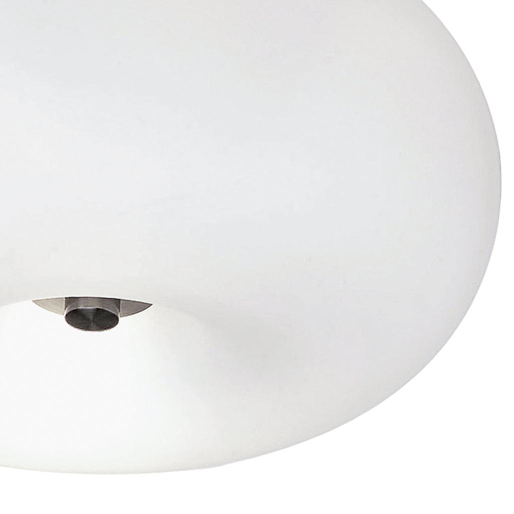 eglo optica opal matte glass flush ceiling light 31cm Hallway Lighting Close up