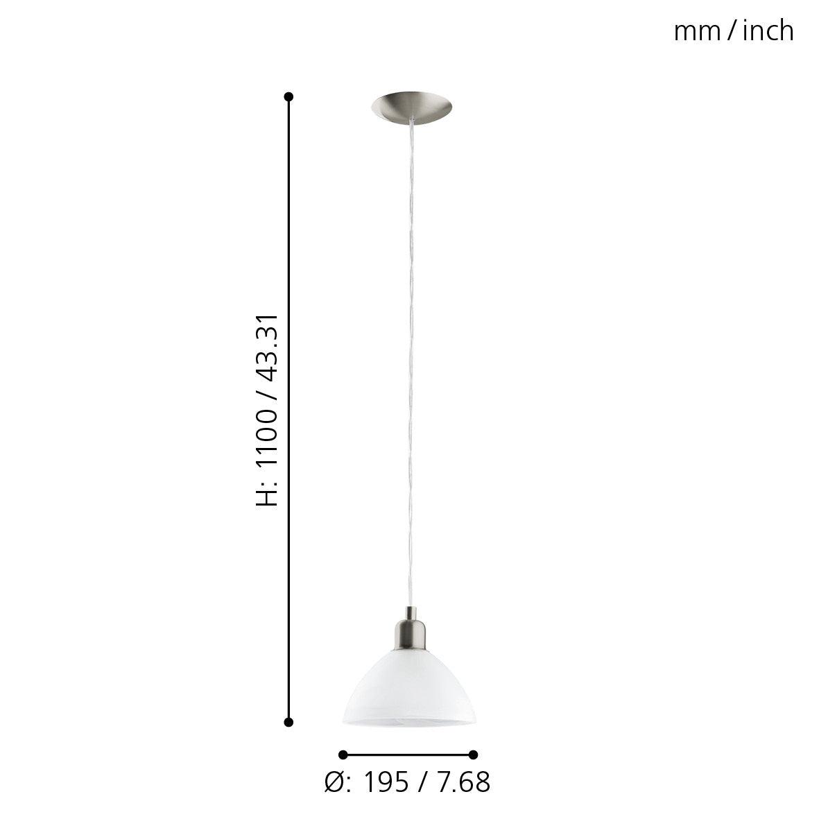 eglo brenda round white alabaster glass ceiling pendant living room image