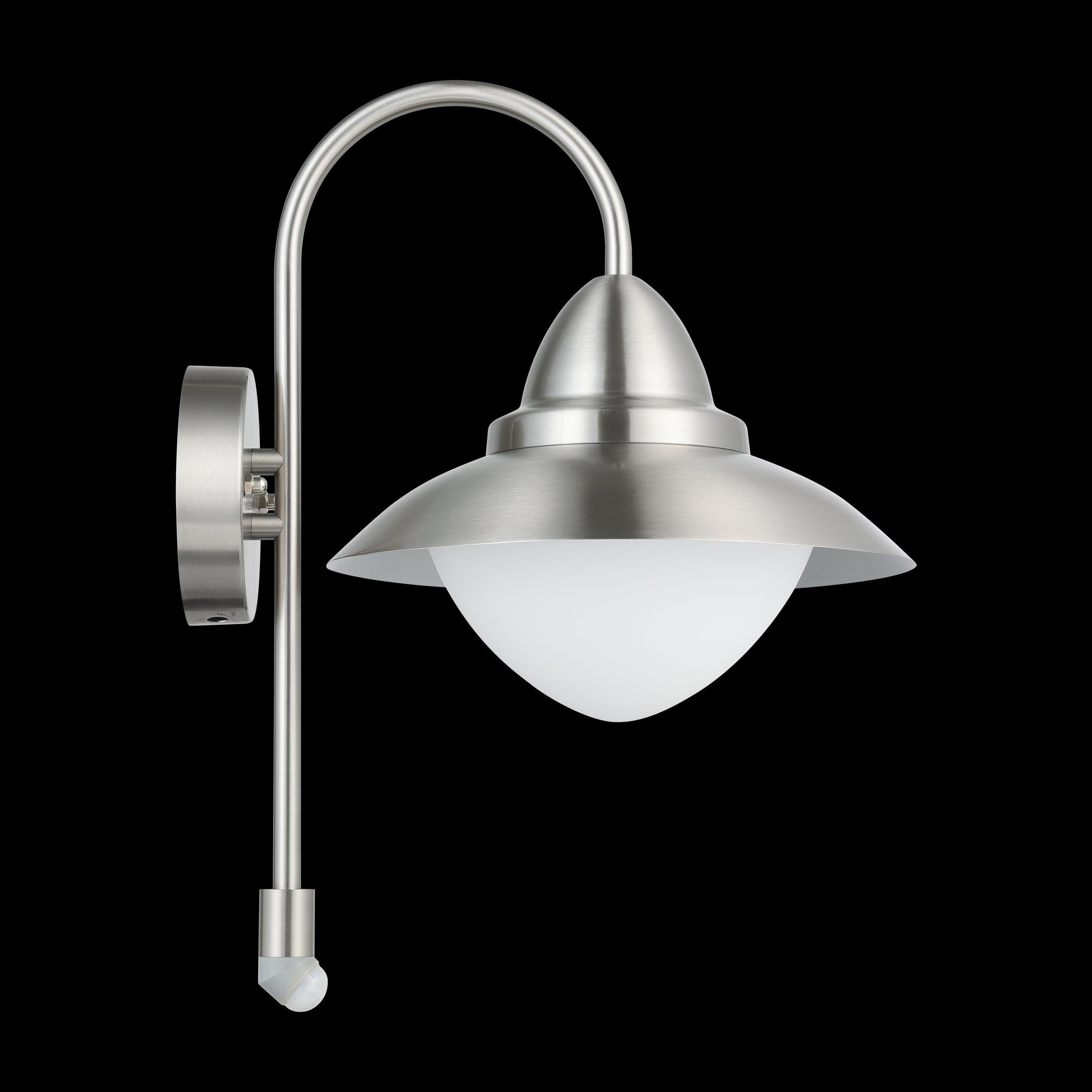 eglo sidney silver white glass shade outdoor wall light Kitchen Lighting Close Up