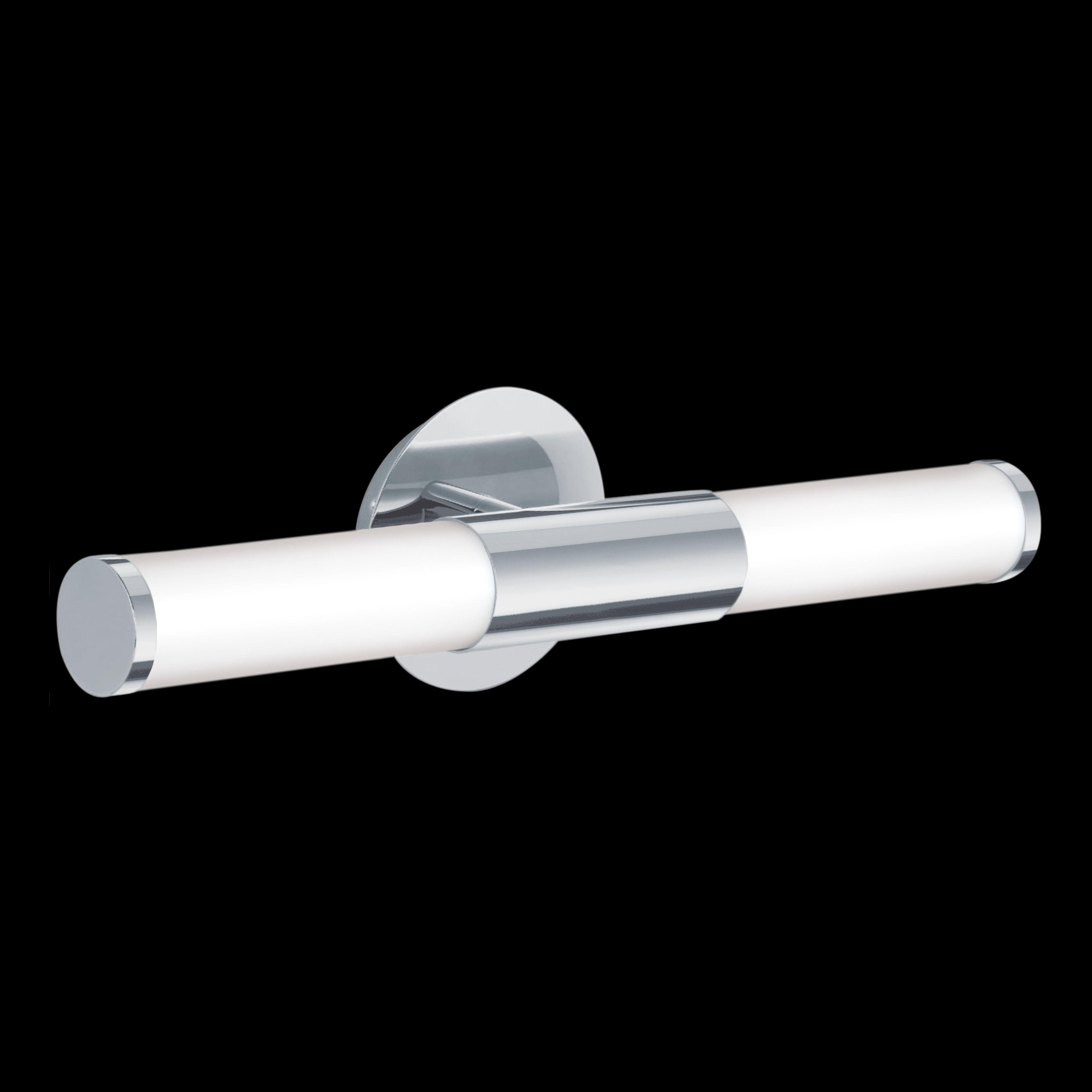 eglo palmera ip44 chrome white glass bathroom wall light living room close up
