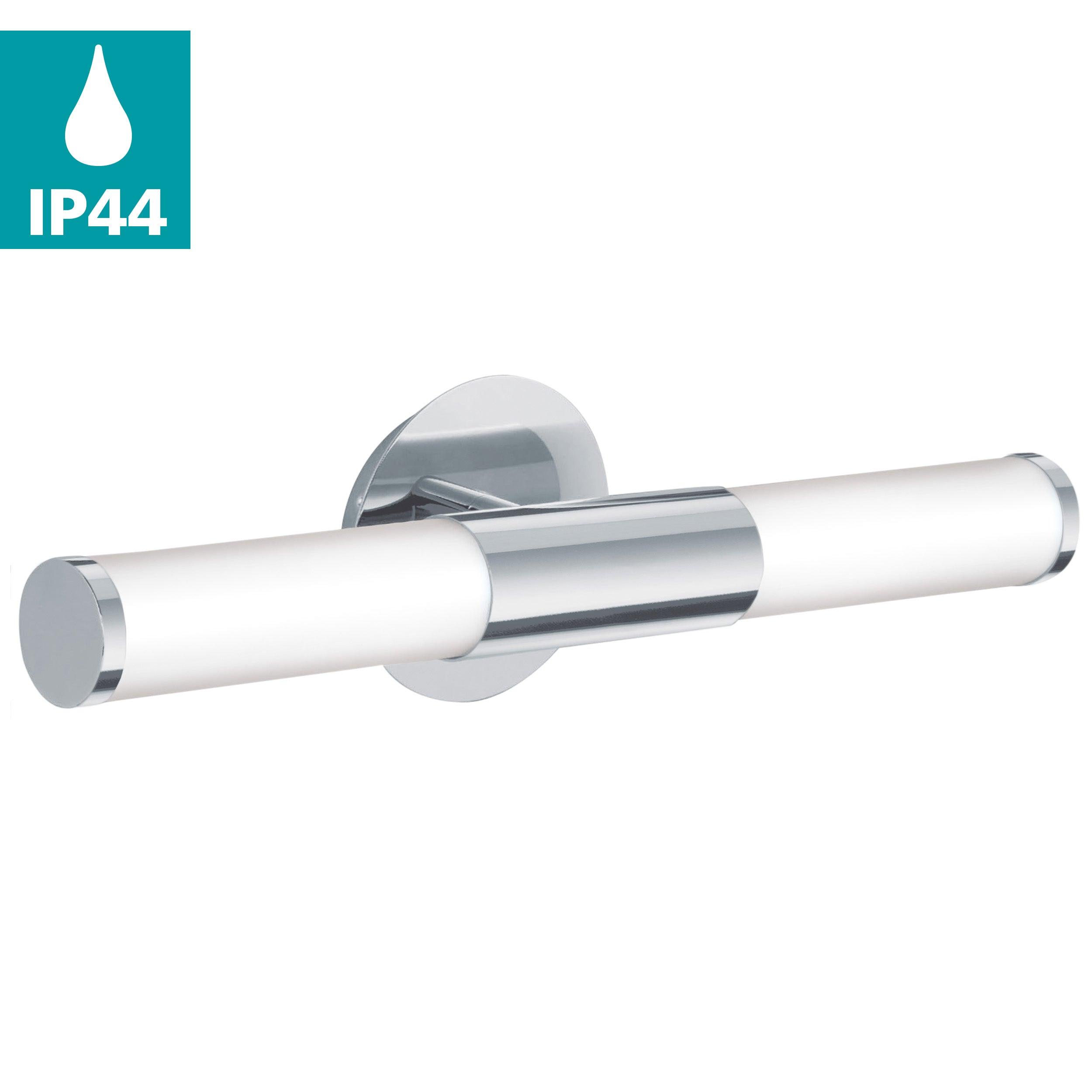 eglo palmera ip44 chrome white glass bathroom wall light Kitchen Lighting Close Up
