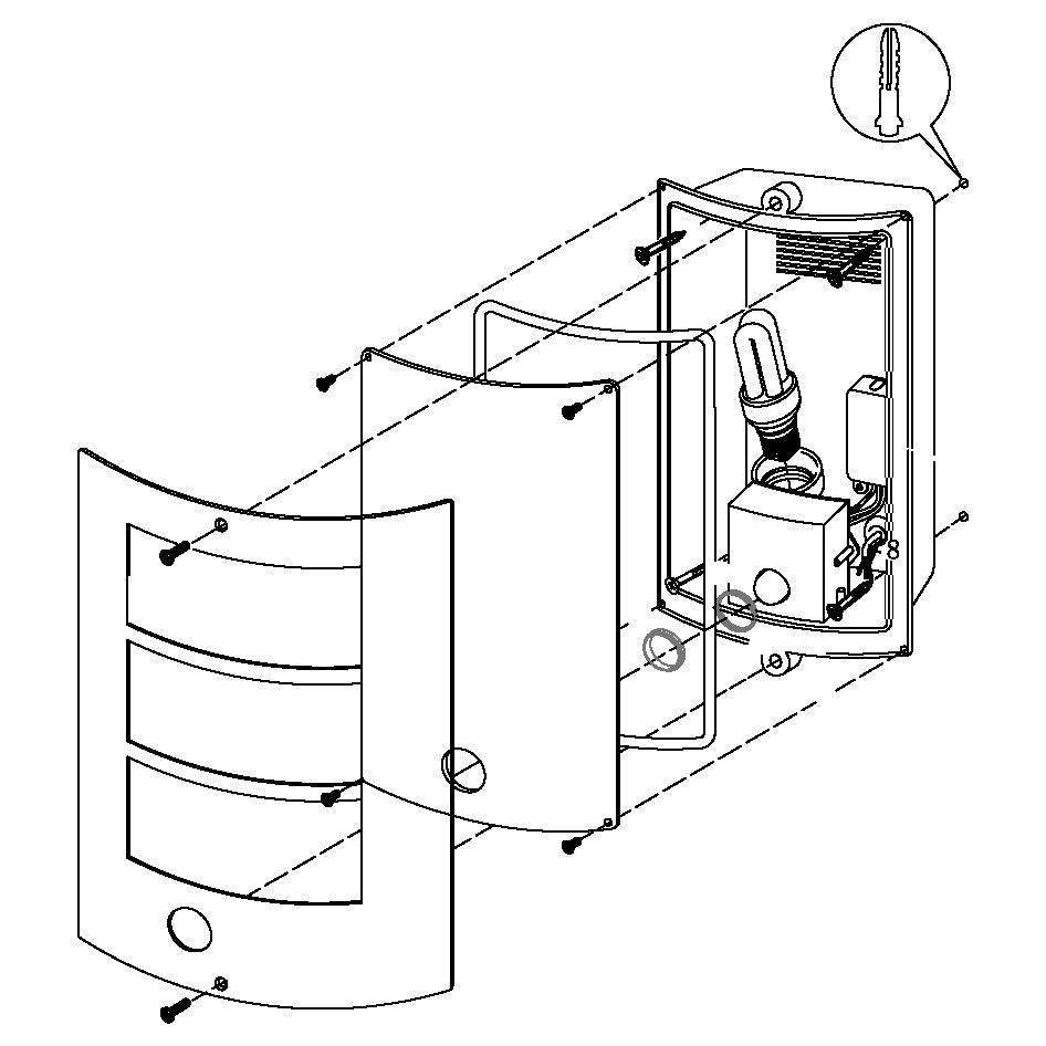 eglo city ip44 curved pir stainless steel outdoor wall light bedroom lighting