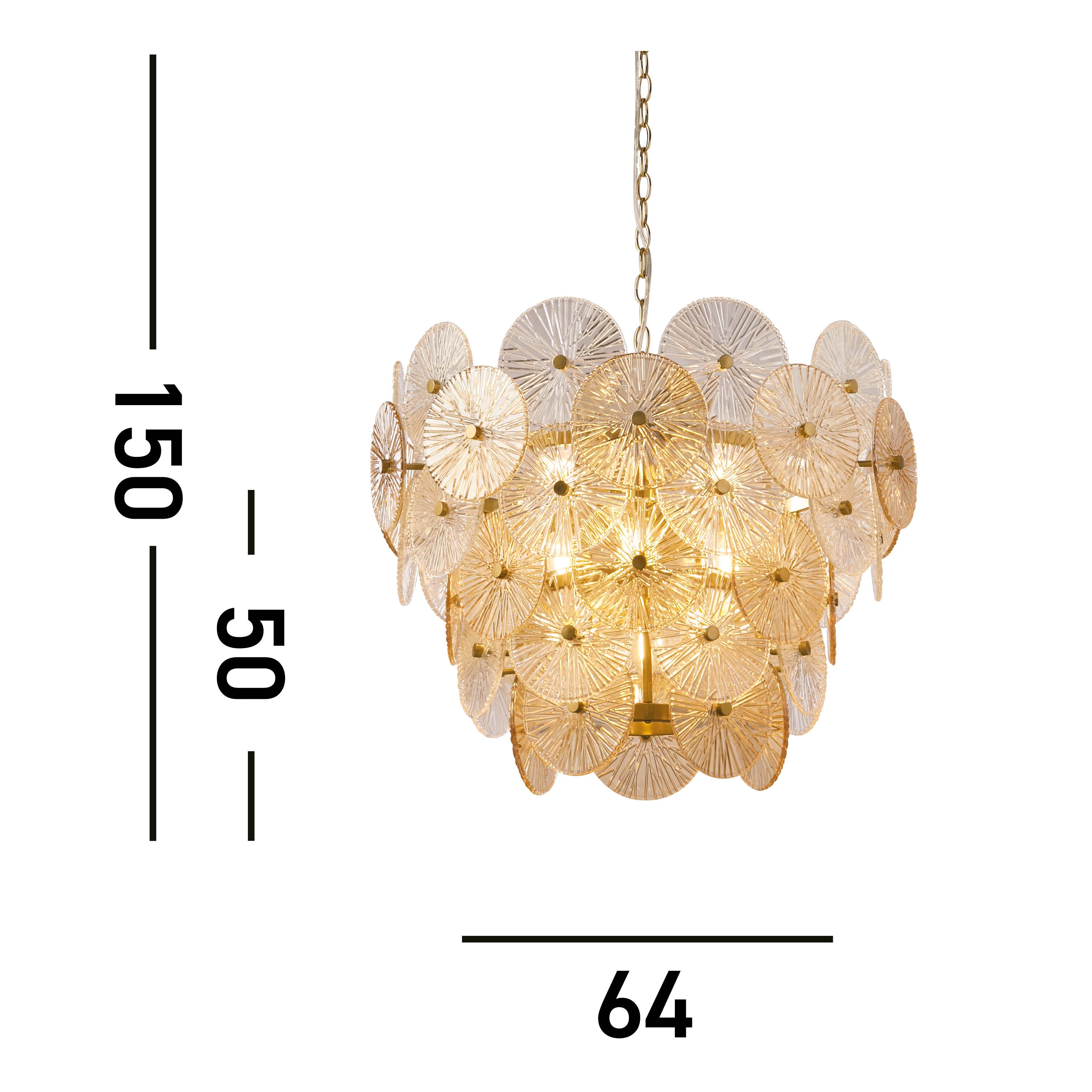 Searchlight Wagon Wheel 9 Light Bronze Bar Pendant