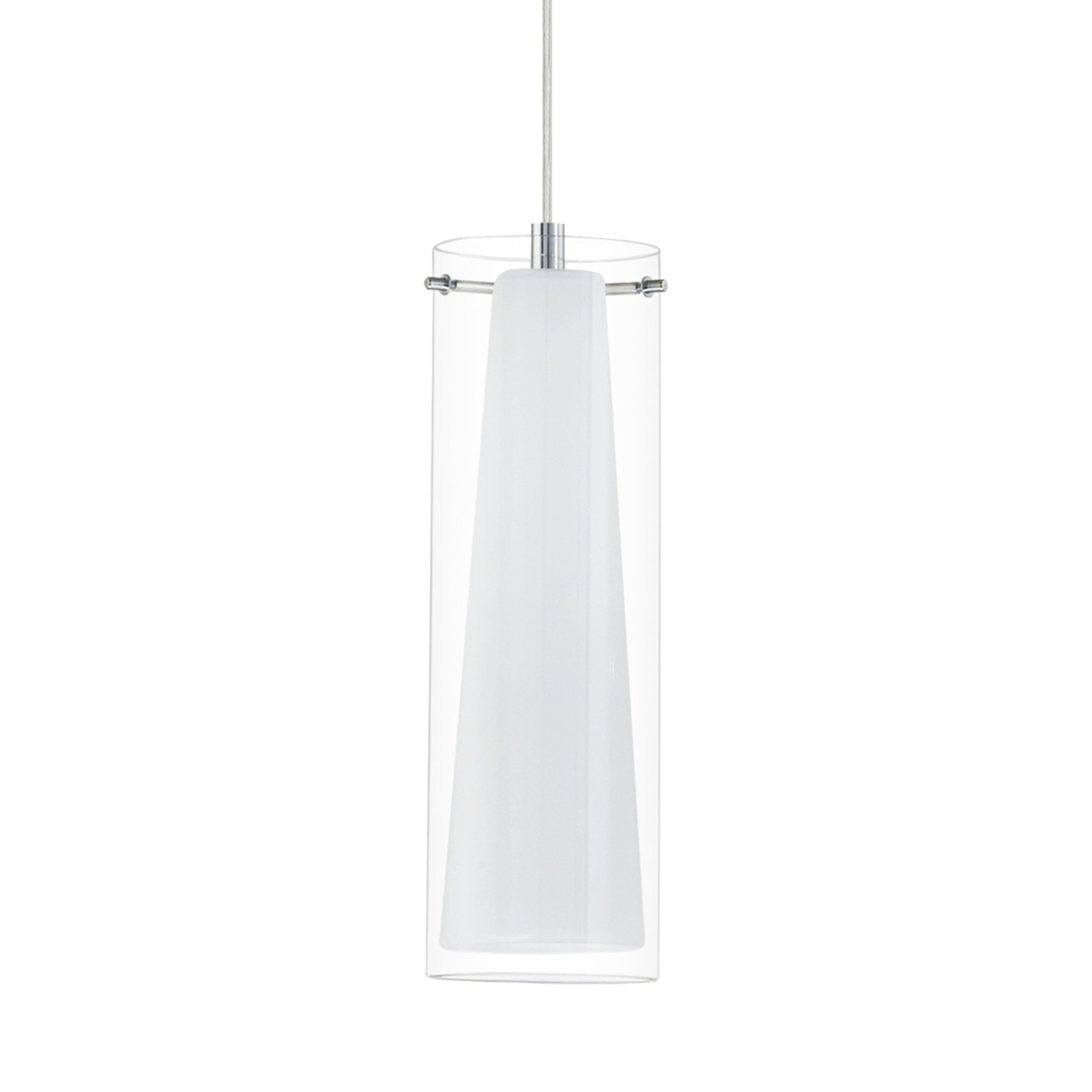 eglo pinto chrome opal glass ceiling pendant Kitchen Lighting Close Up