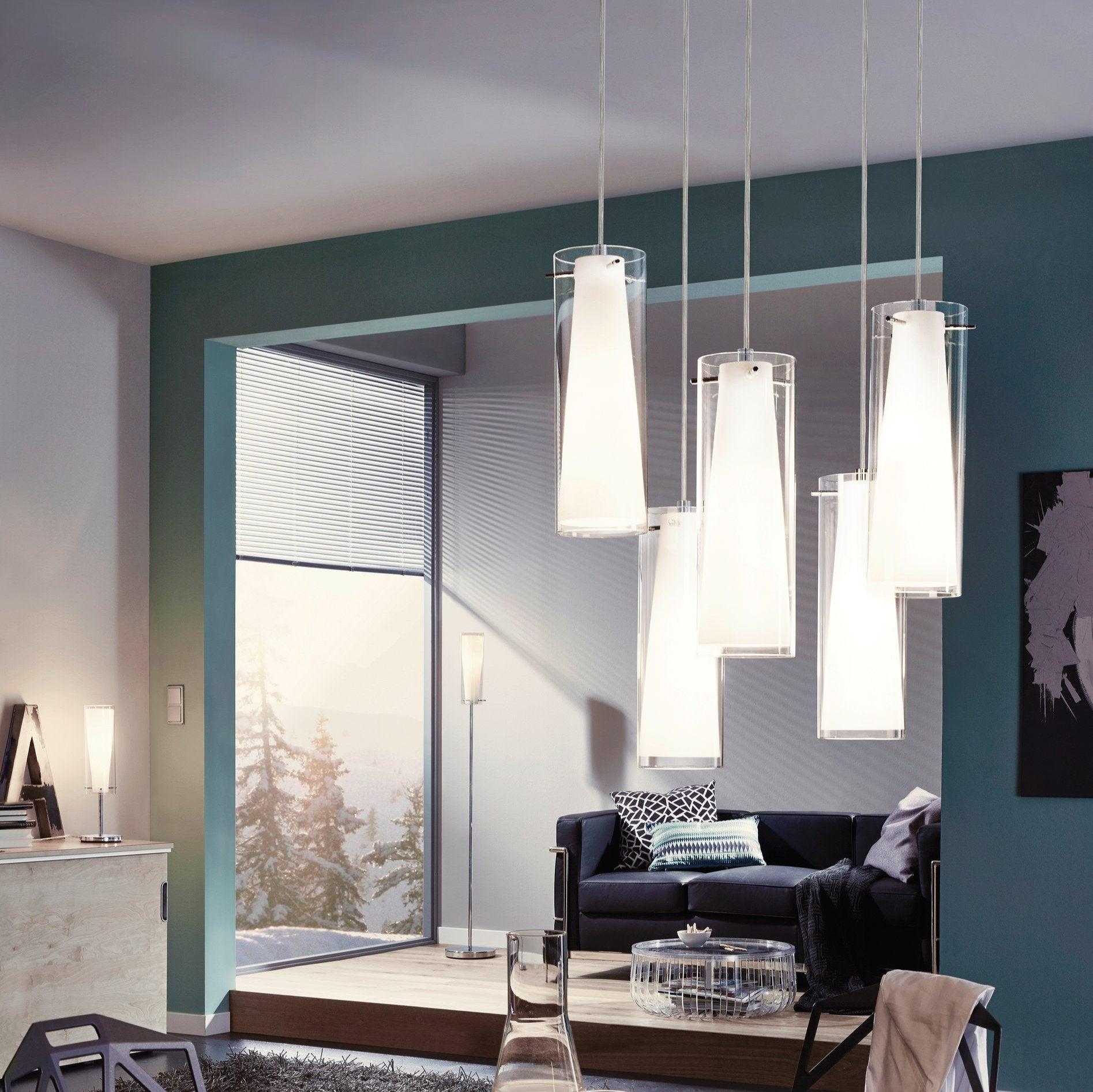 eglo pinto chrome opal glass table lamp