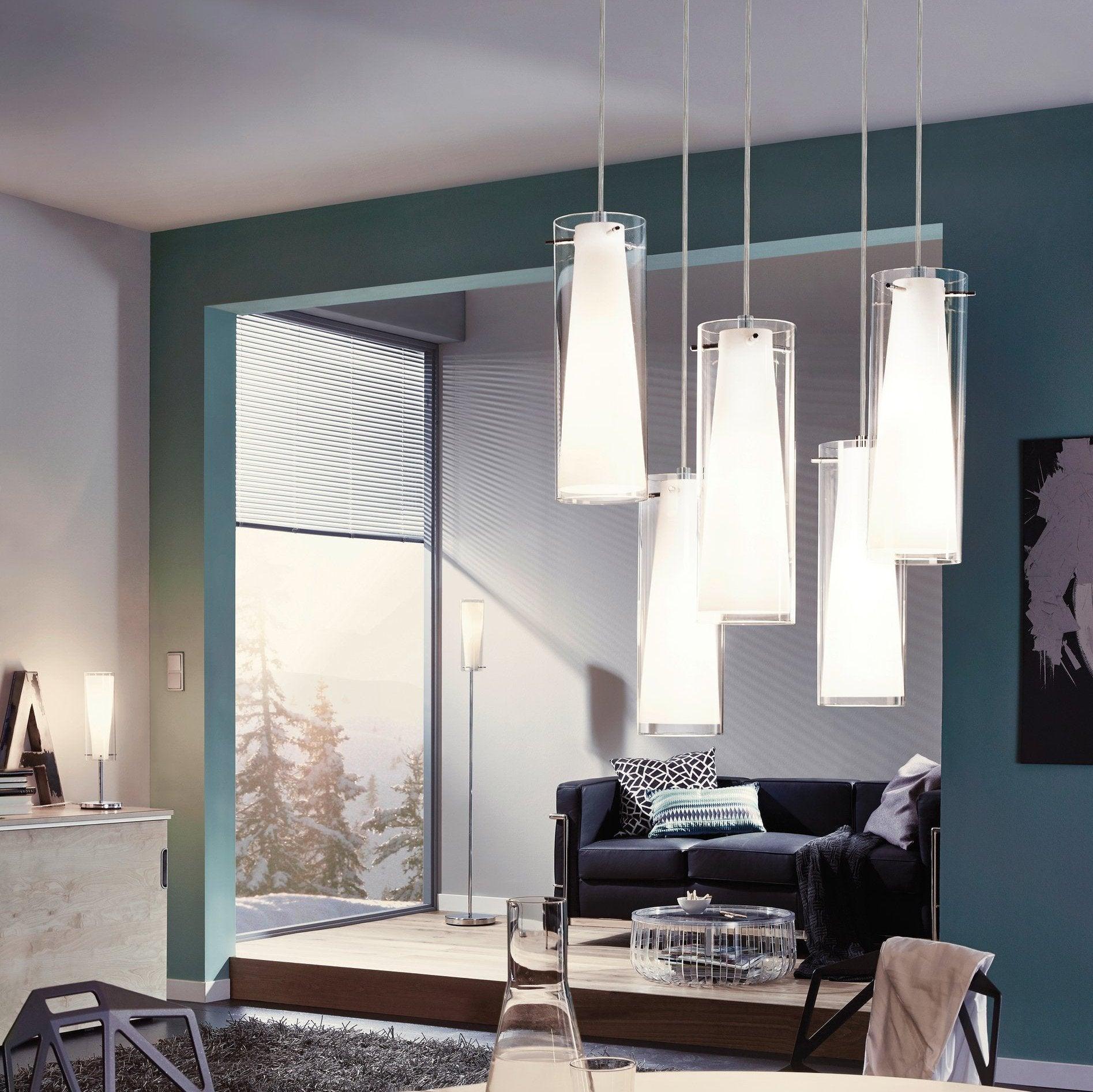 eglo pinto chrome floor lamp with opal white glass shade