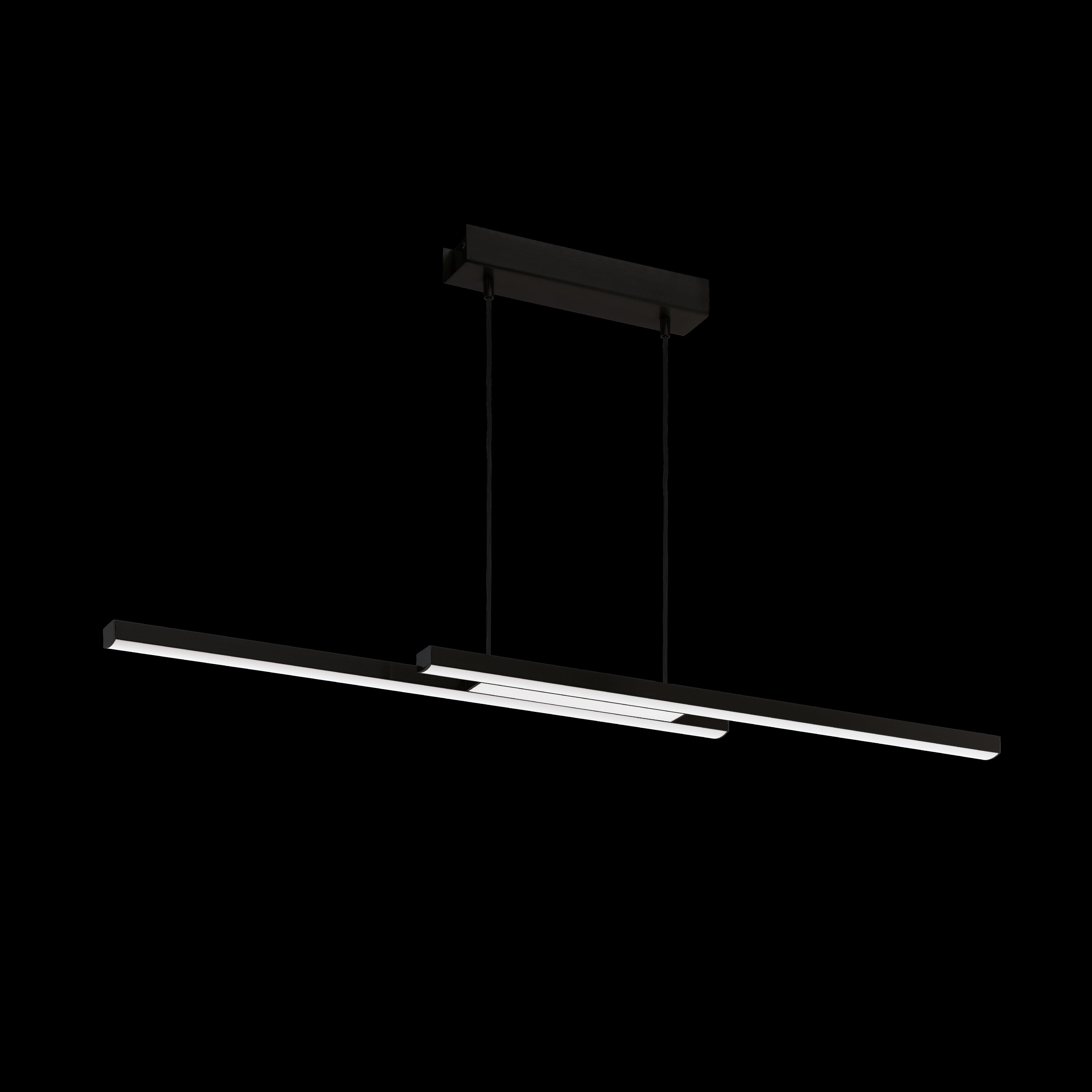 eglo connect fraioli z smart led black ceiling pendant