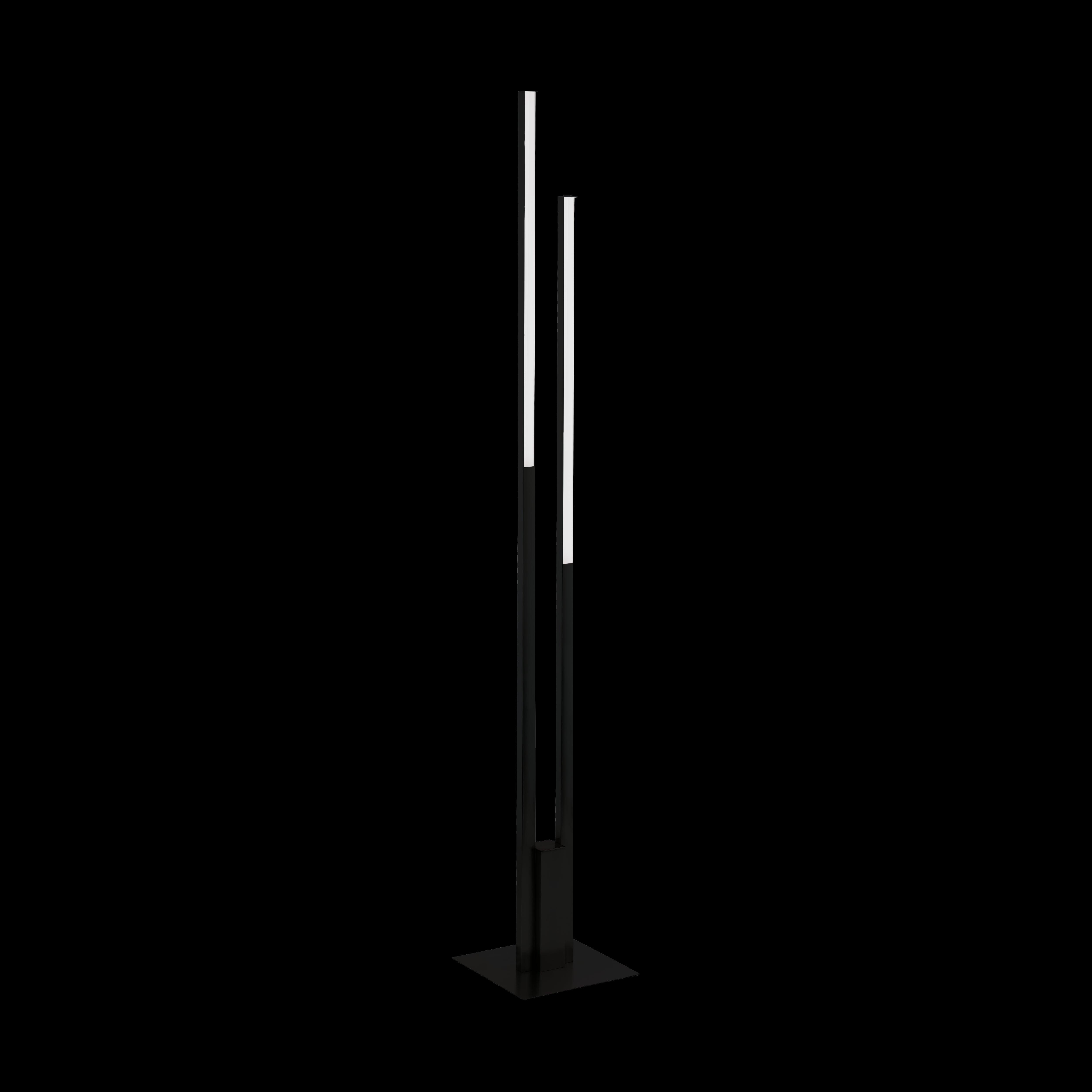eglo connect fraioli z smart led black two light modern floor lamp living room image