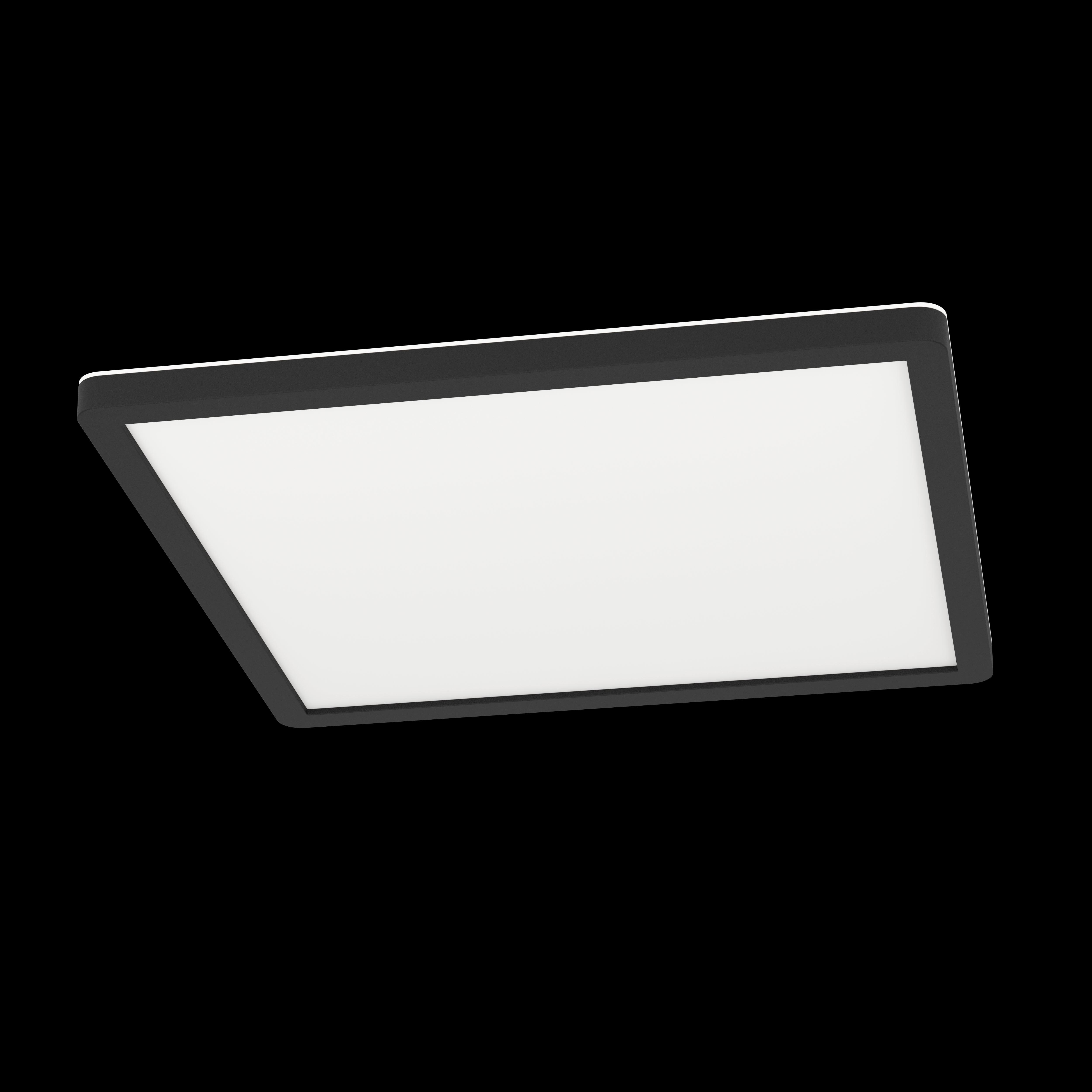 eglo connect rovito z smart black square led ceiling flush 29 5cm living room image