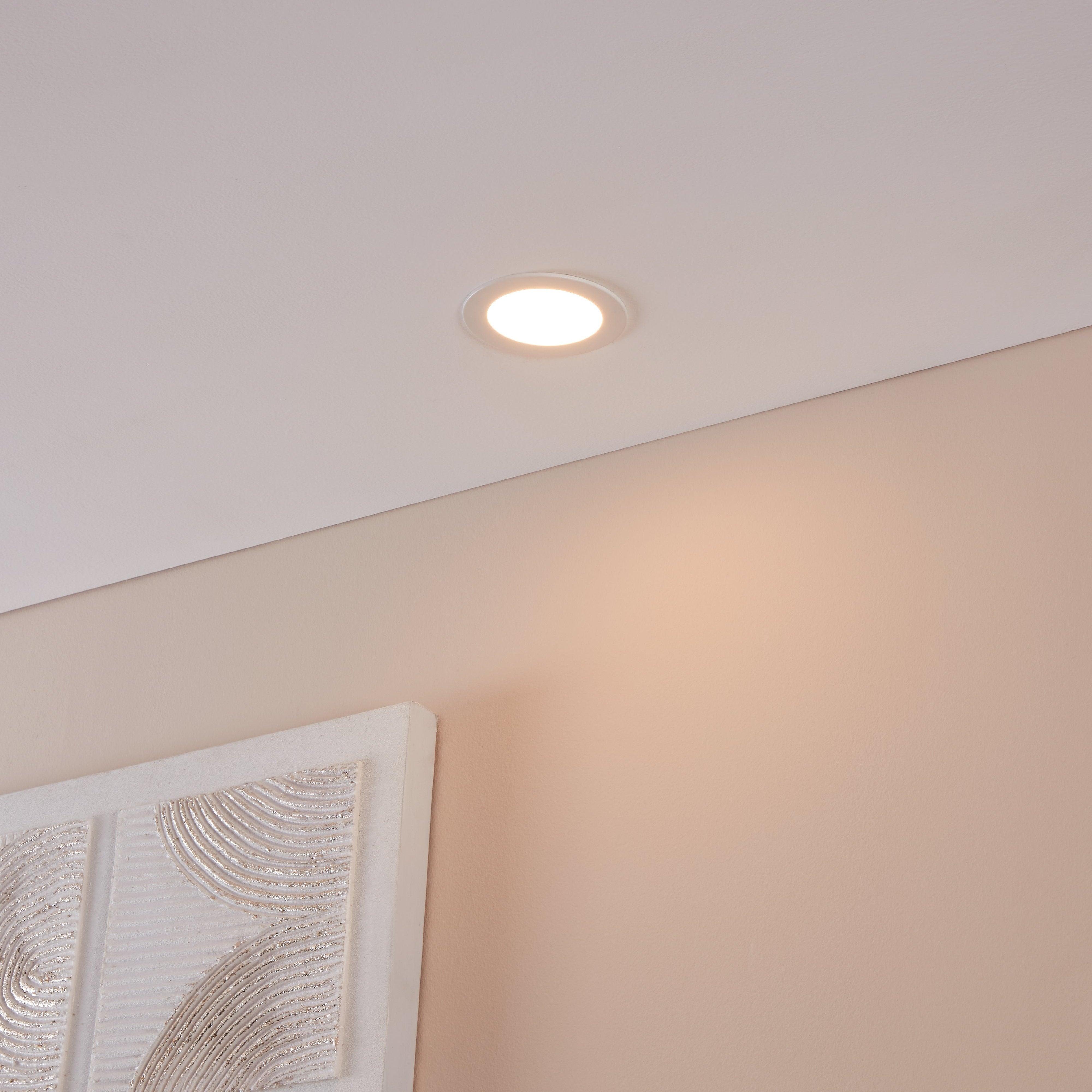 eglo fueva z smart led white recessed ceiling light 1