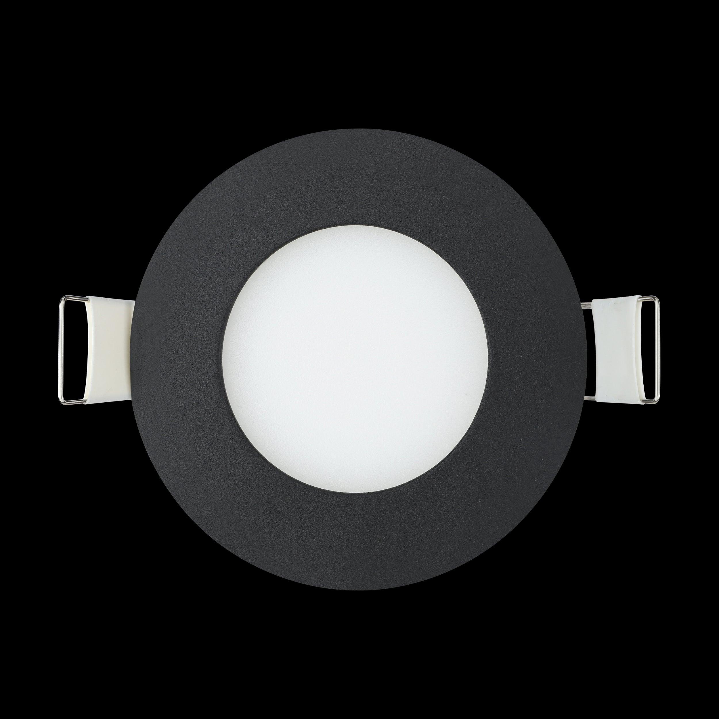 eglo fueva z set of 3 black smart led recessed lights hallway lighting