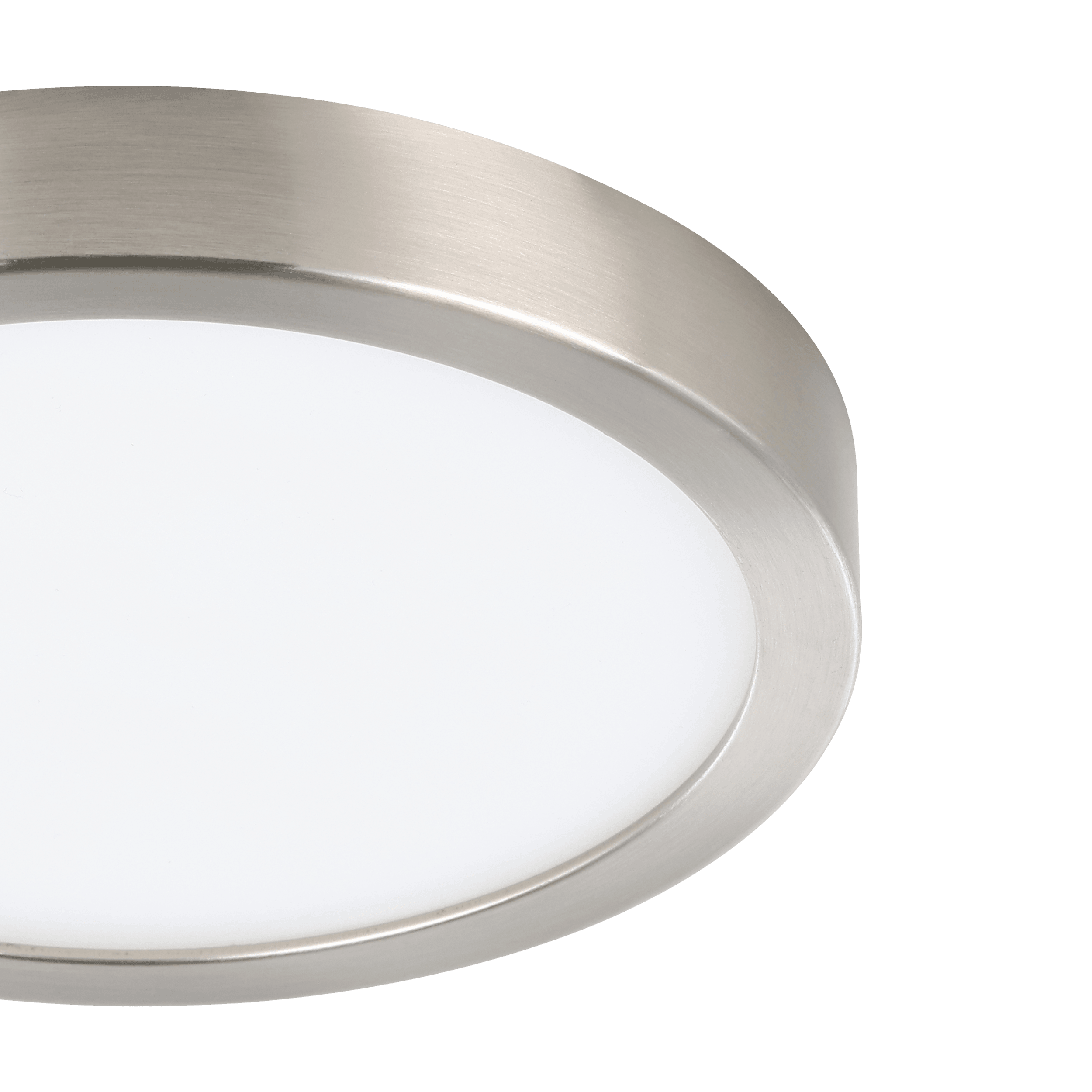 eglo connect fueva z smart led nickel round flush ceiling light kitchen lighting