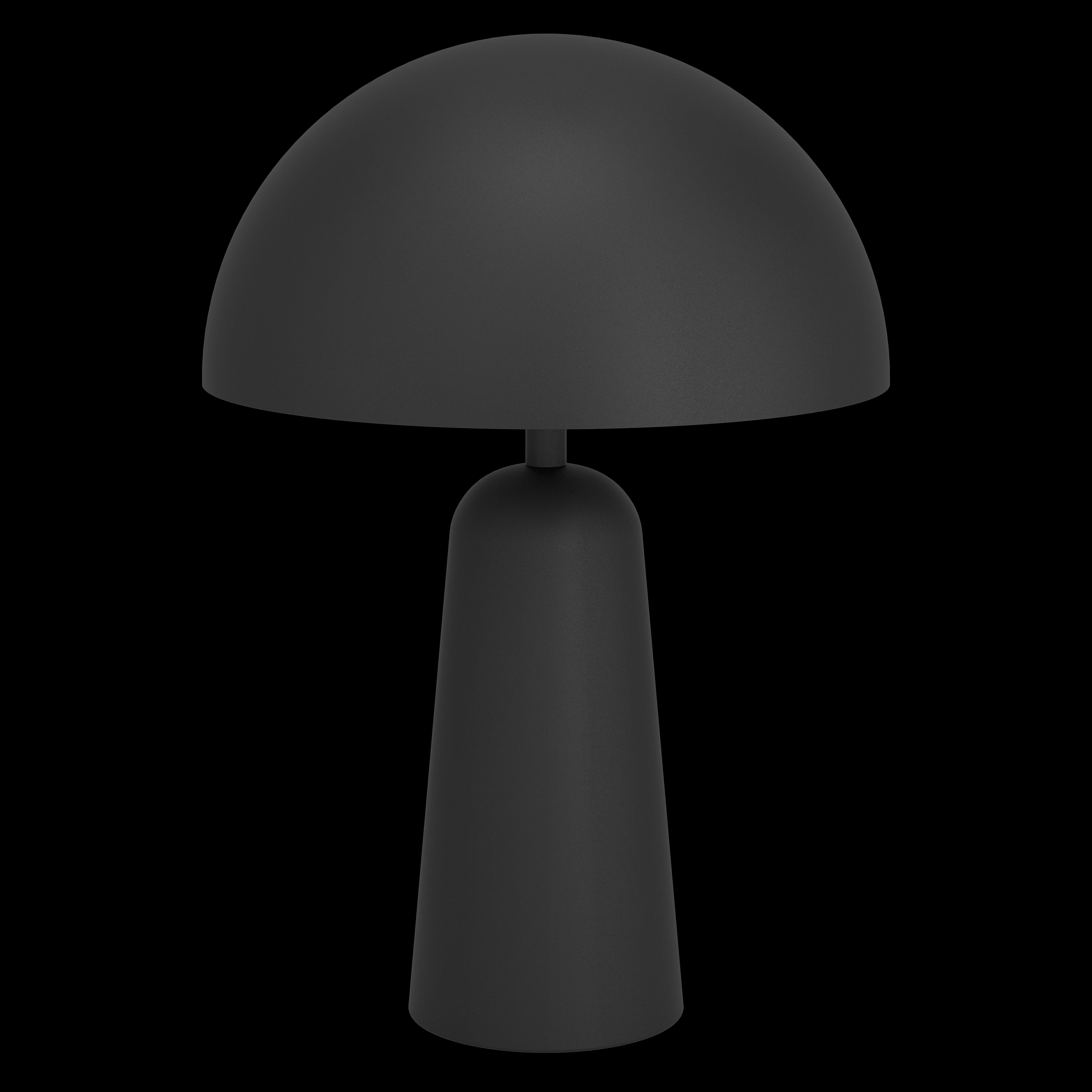 eglo aranzola black domed table lamp living room image